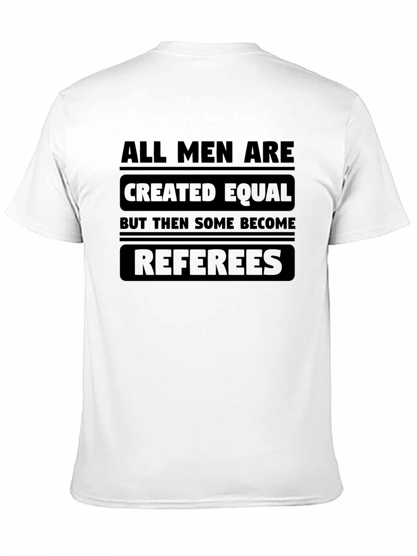 Black Referee Humor T-Shirt view 11