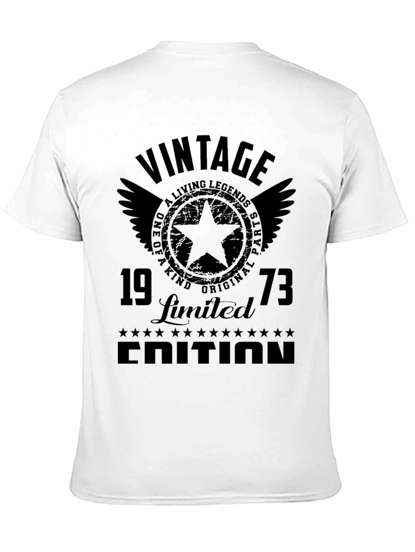 Black Vintage 1973 Limited Edition Graphic T-Shirt view 11