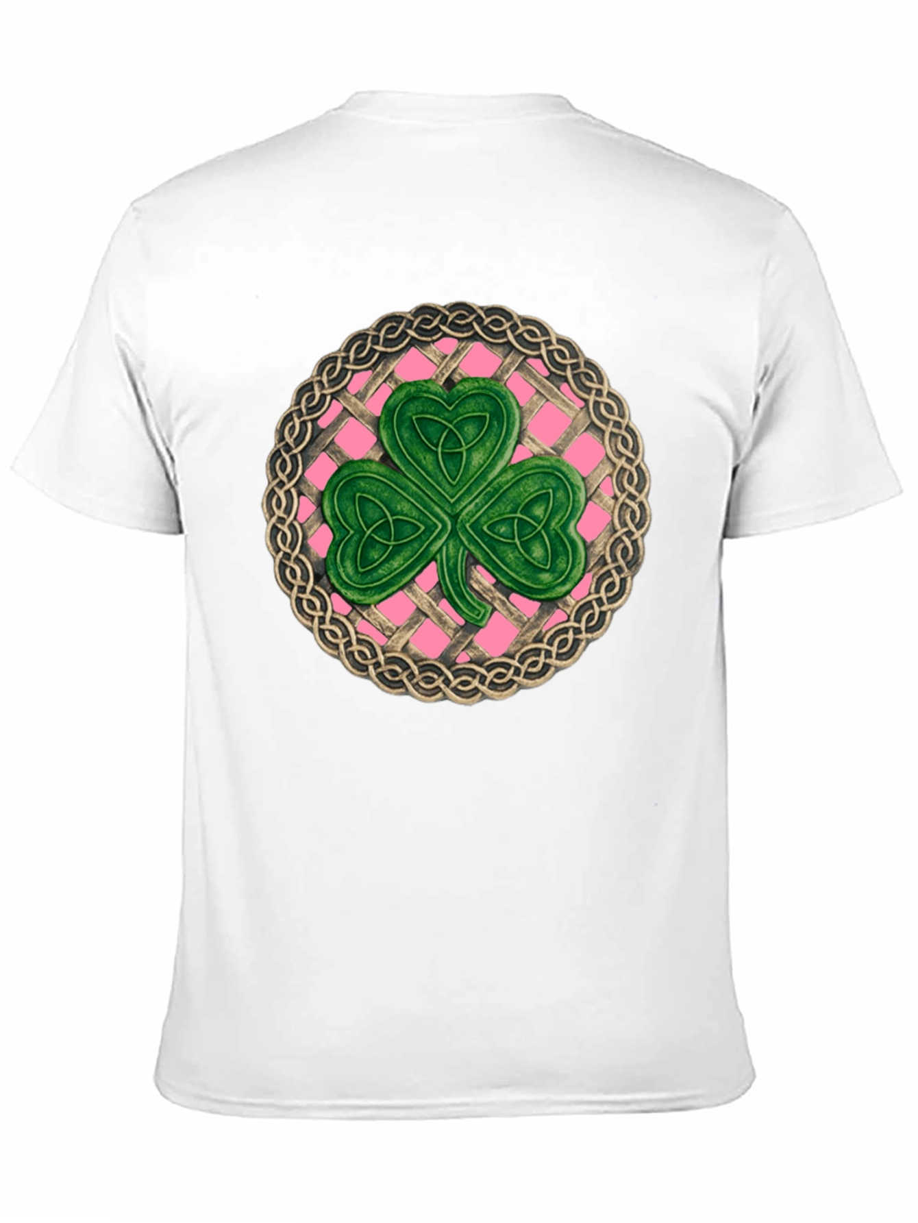 Black Celtic Knot Shamrock T-Shirt - St. Patrick's Day view 11