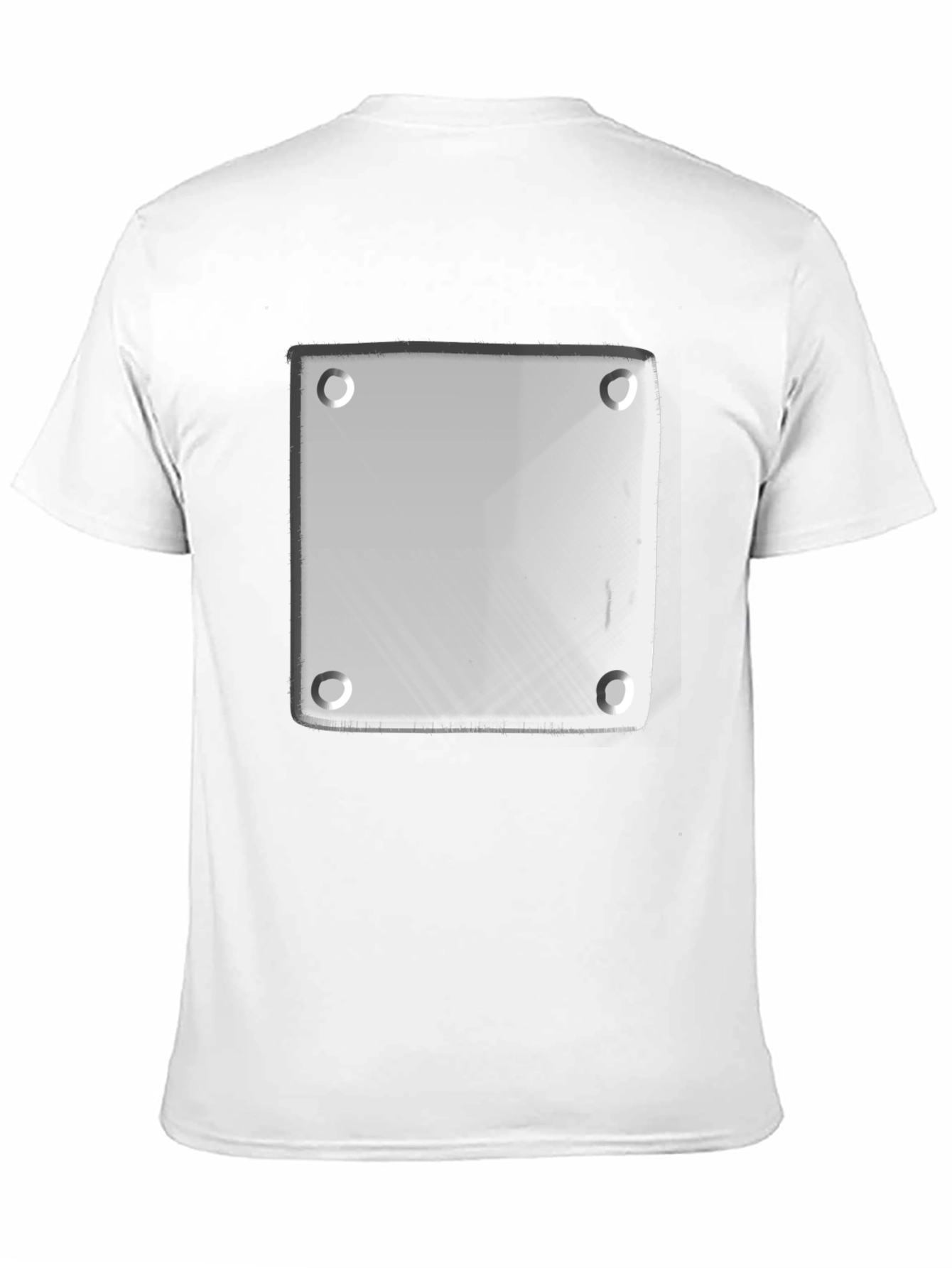 Black Novelty Plate Graphic Tee - Black Casual T-Shirt view 11