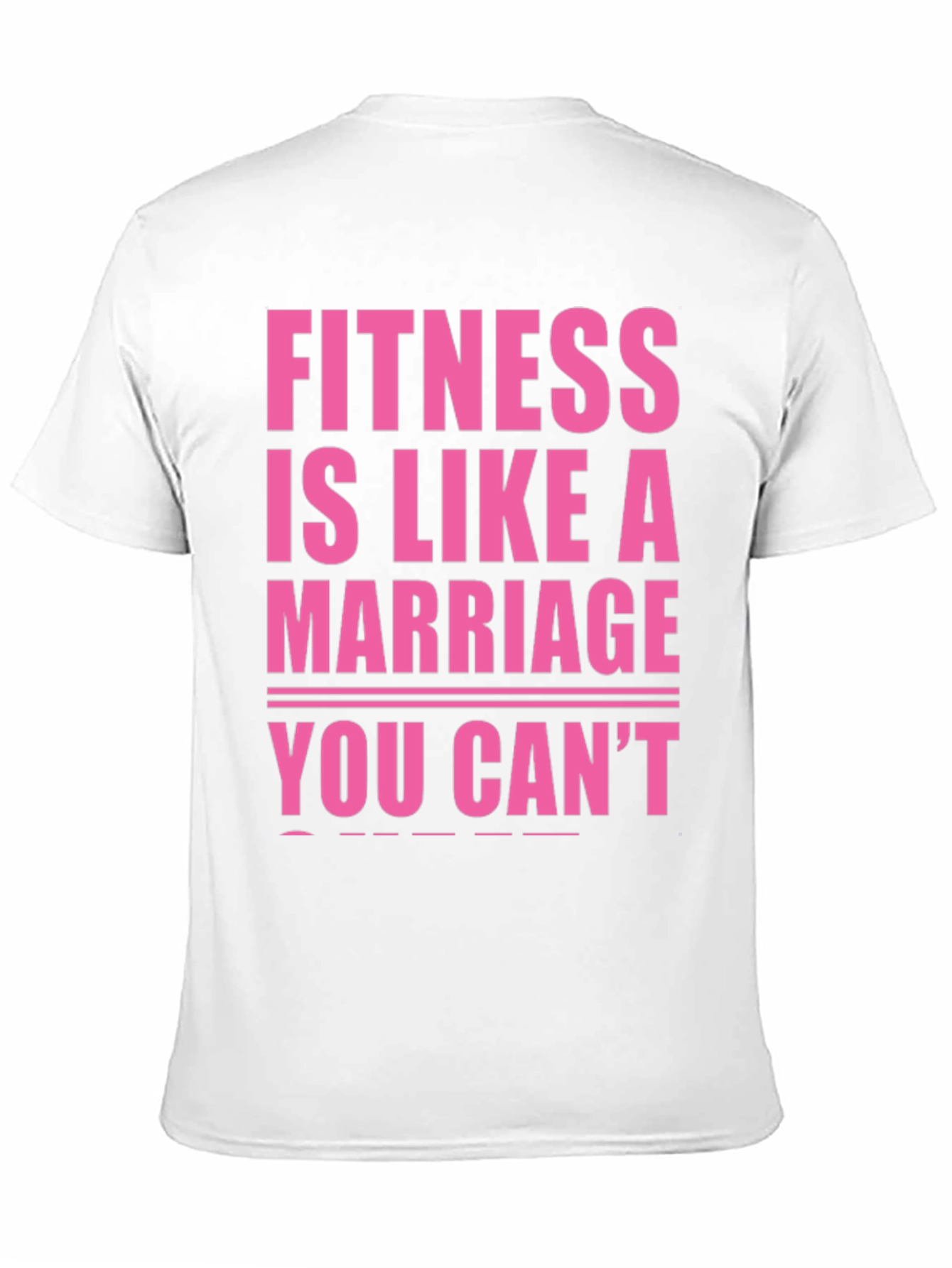 Black Fitness is Like a Marriage T-Shirt view 11