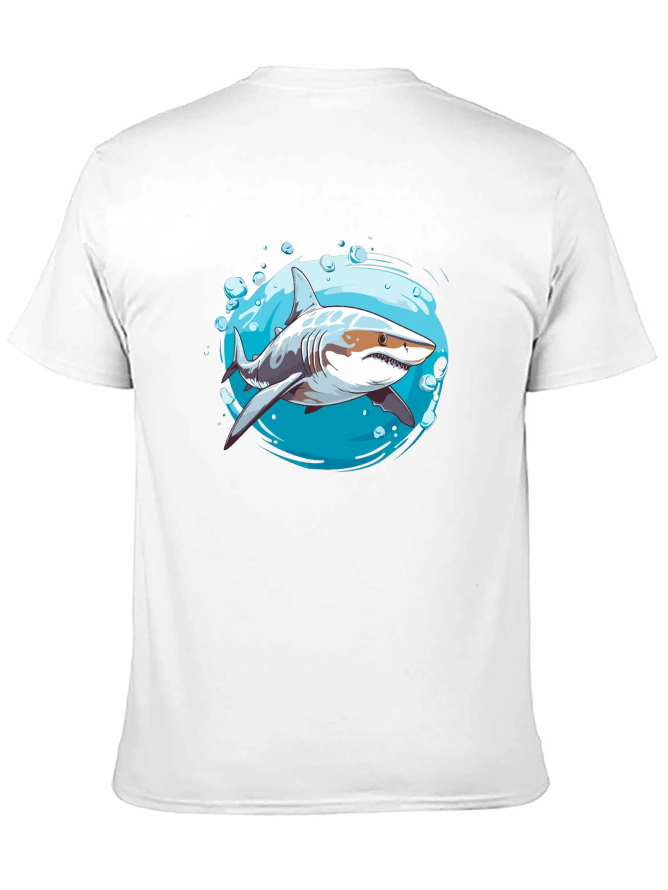 Black Shark Graphic T-Shirt - Ocean Life Design view 11