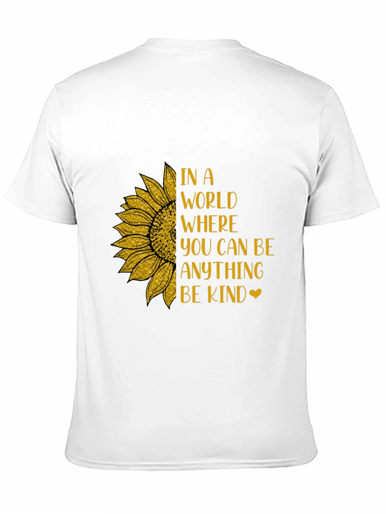 Black Kindness Sunflower Graphic Tee view 11