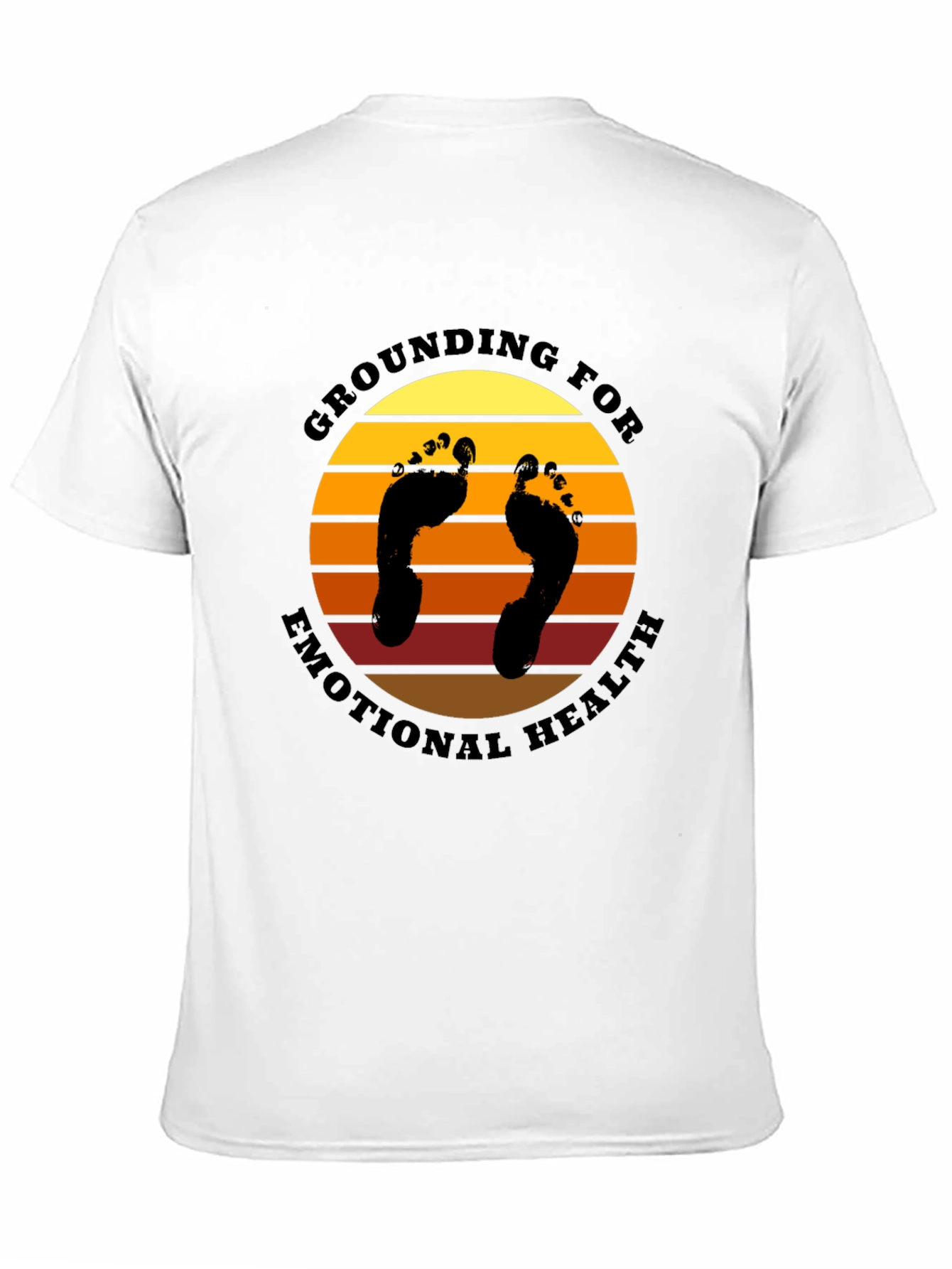 Black Grounding for Emotional Health Graphic Tee view 11