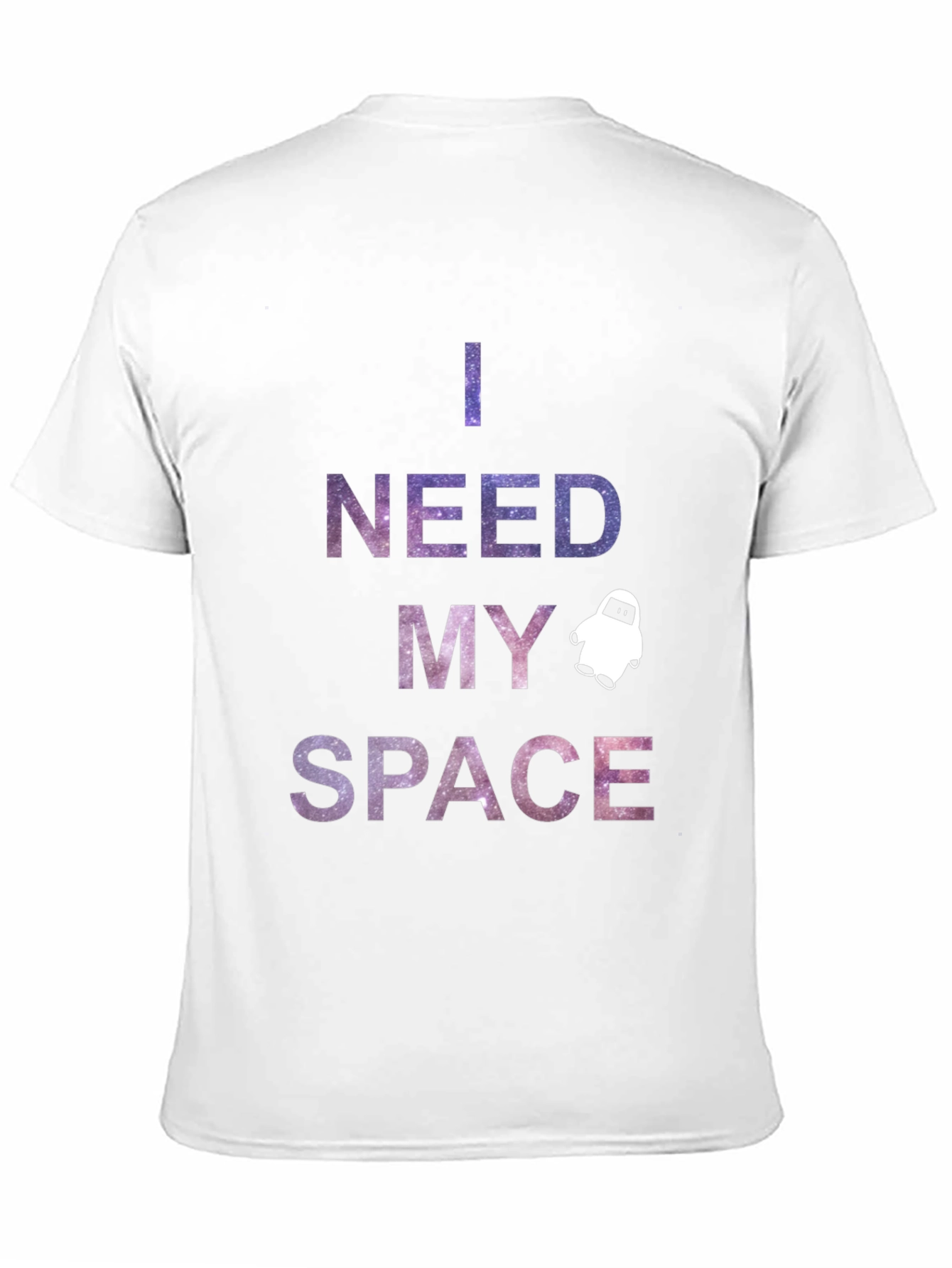 Black I Need My Space Galaxy T-Shirt view 11