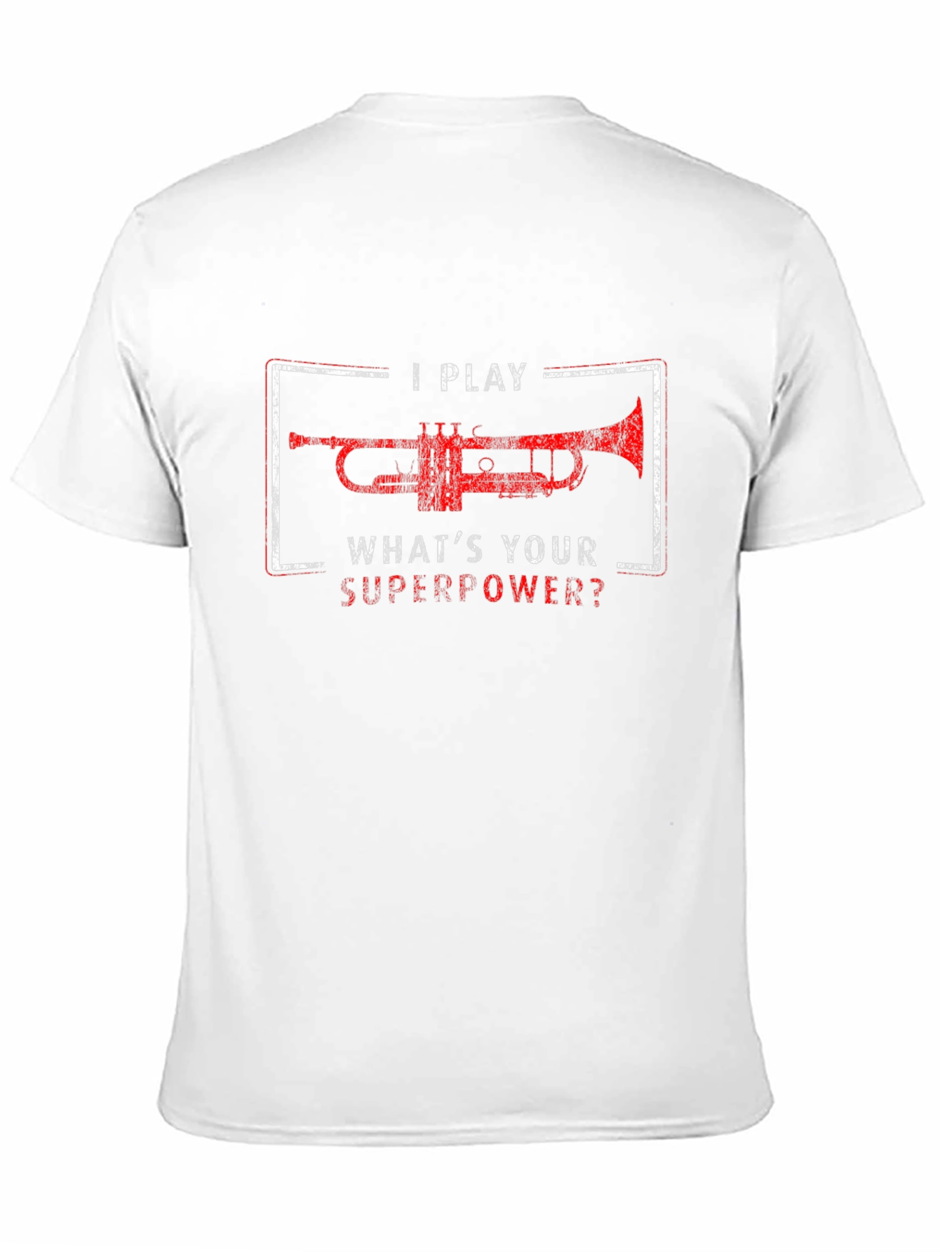 Black I Play Trumpet What's Your Superpower? T-Shirt view 11