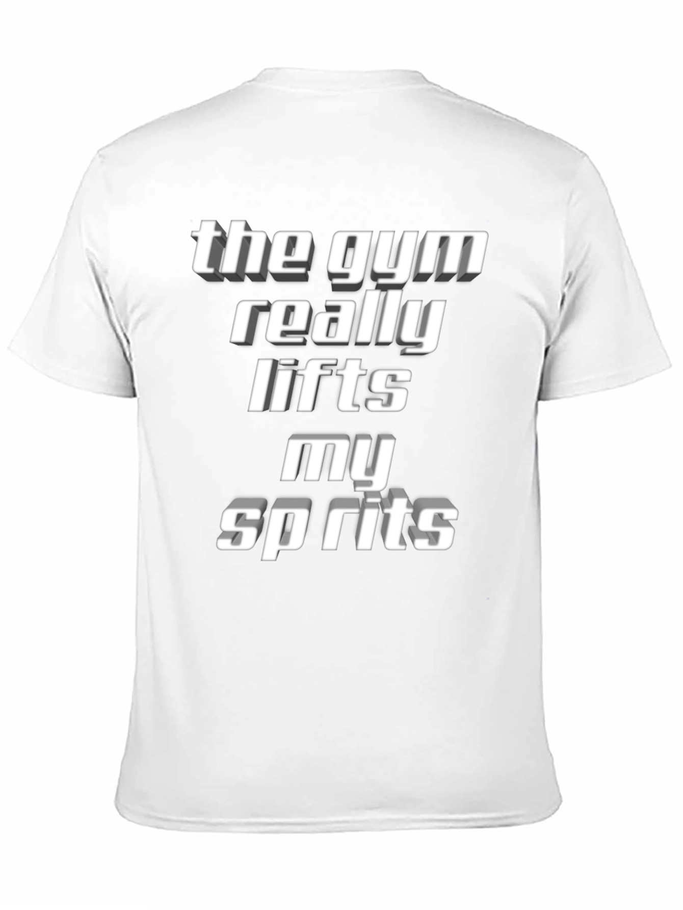 Black Gym Lifts Spirits T-Shirt - Motivation Tee view 11