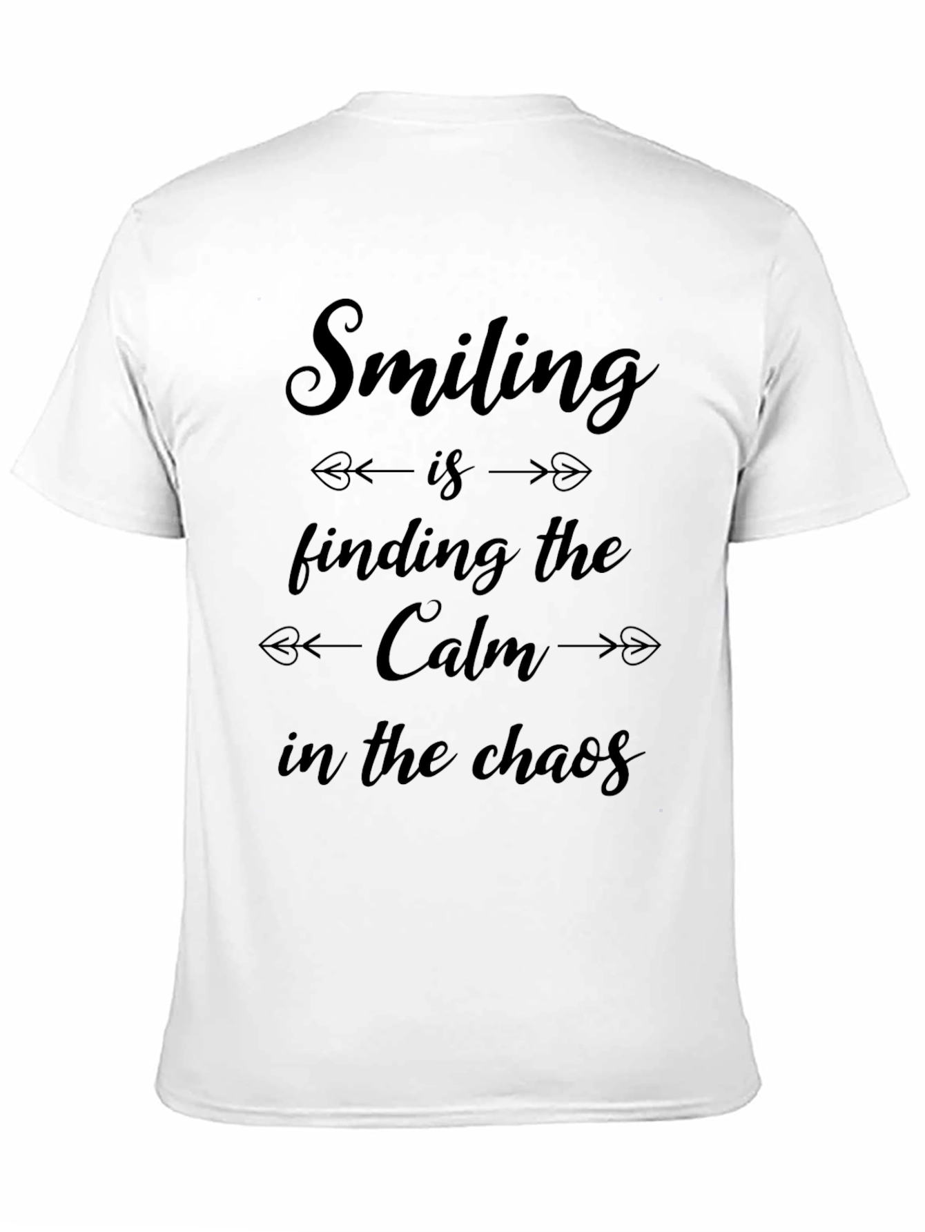 Black Smiling is Finding Calm T-Shirt view 11