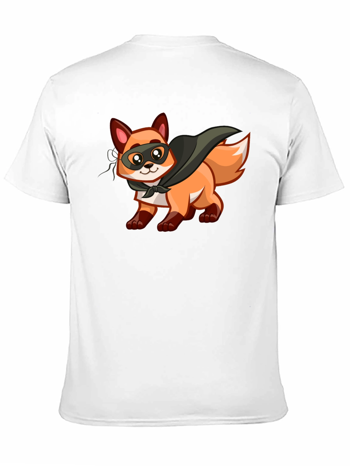 Black Hero Fox Graphic T-Shirt - Soft Cotton Tee view 11