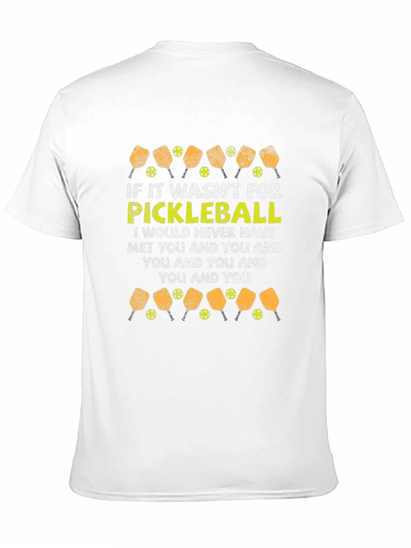 Black Pickleball T-Shirt: Funny Quote Design view 11