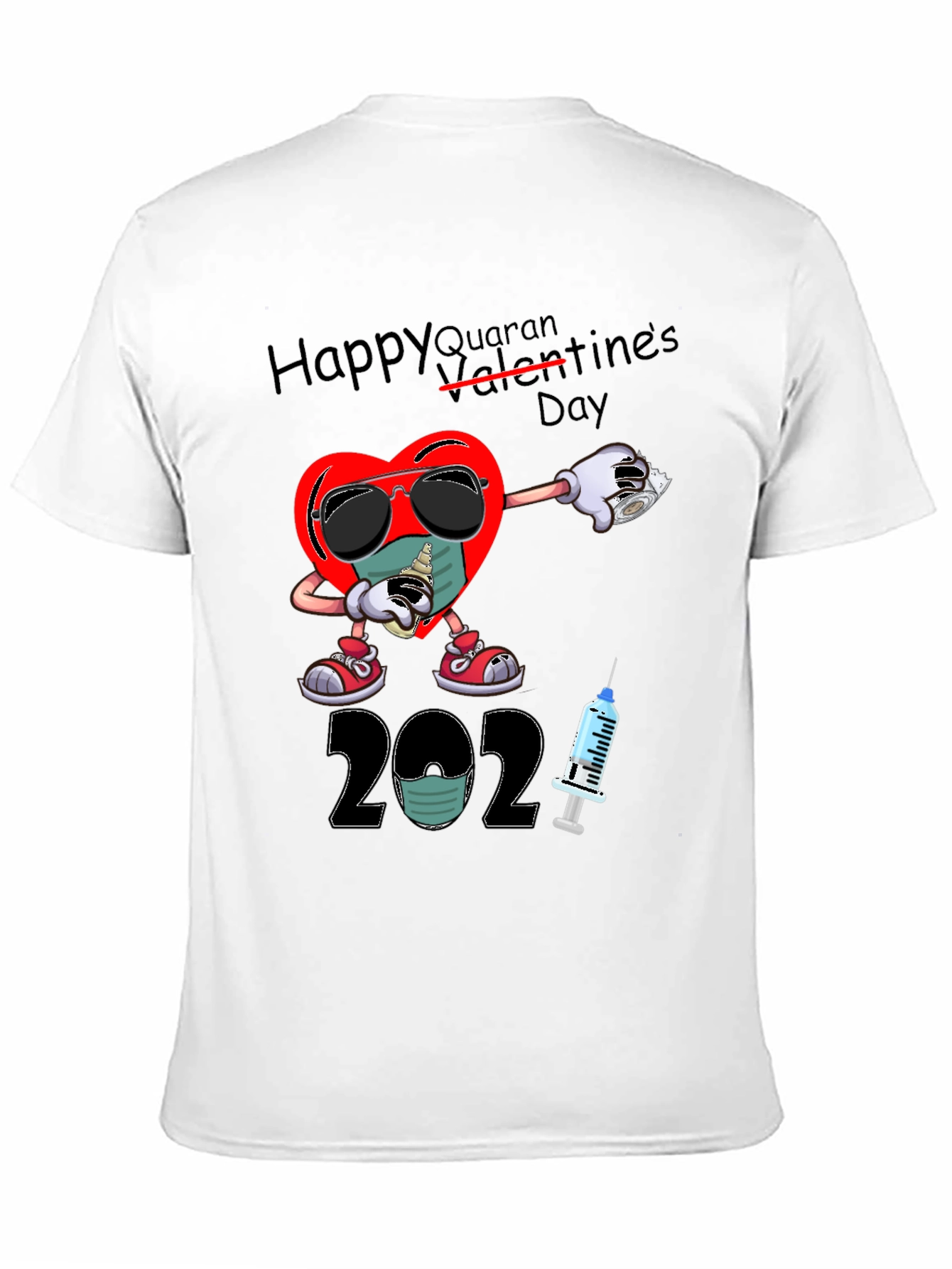 Black Happy Quarantines Day 2021 T-Shirt view 11