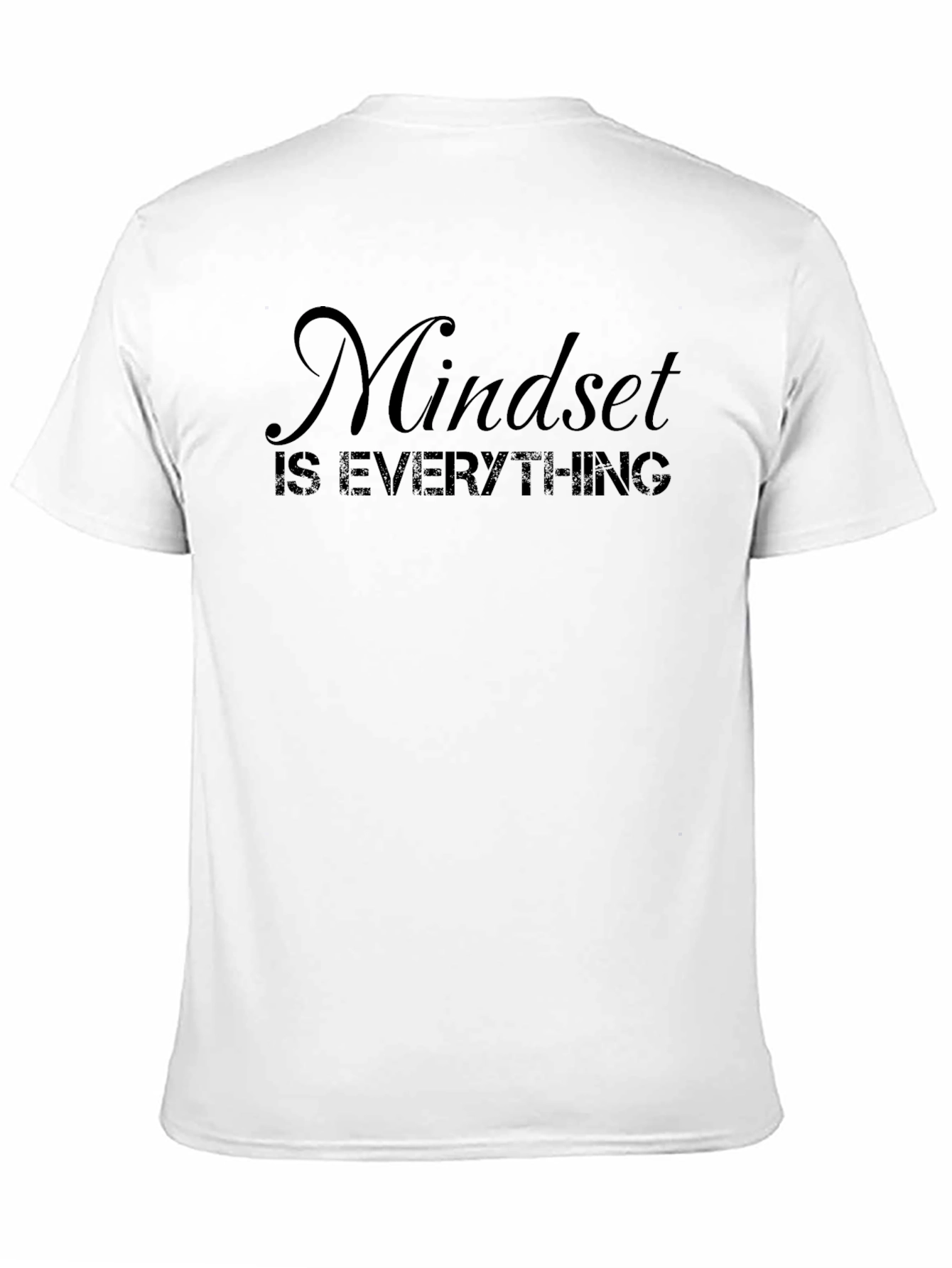 Black Mindset is Everything Black Graphic T-Shirt view 11