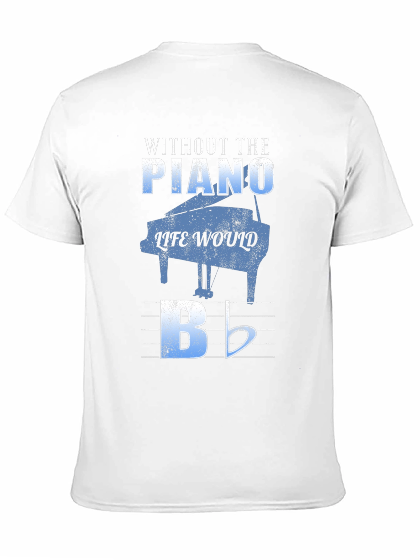 Black Piano Music Lover T-Shirt view 11