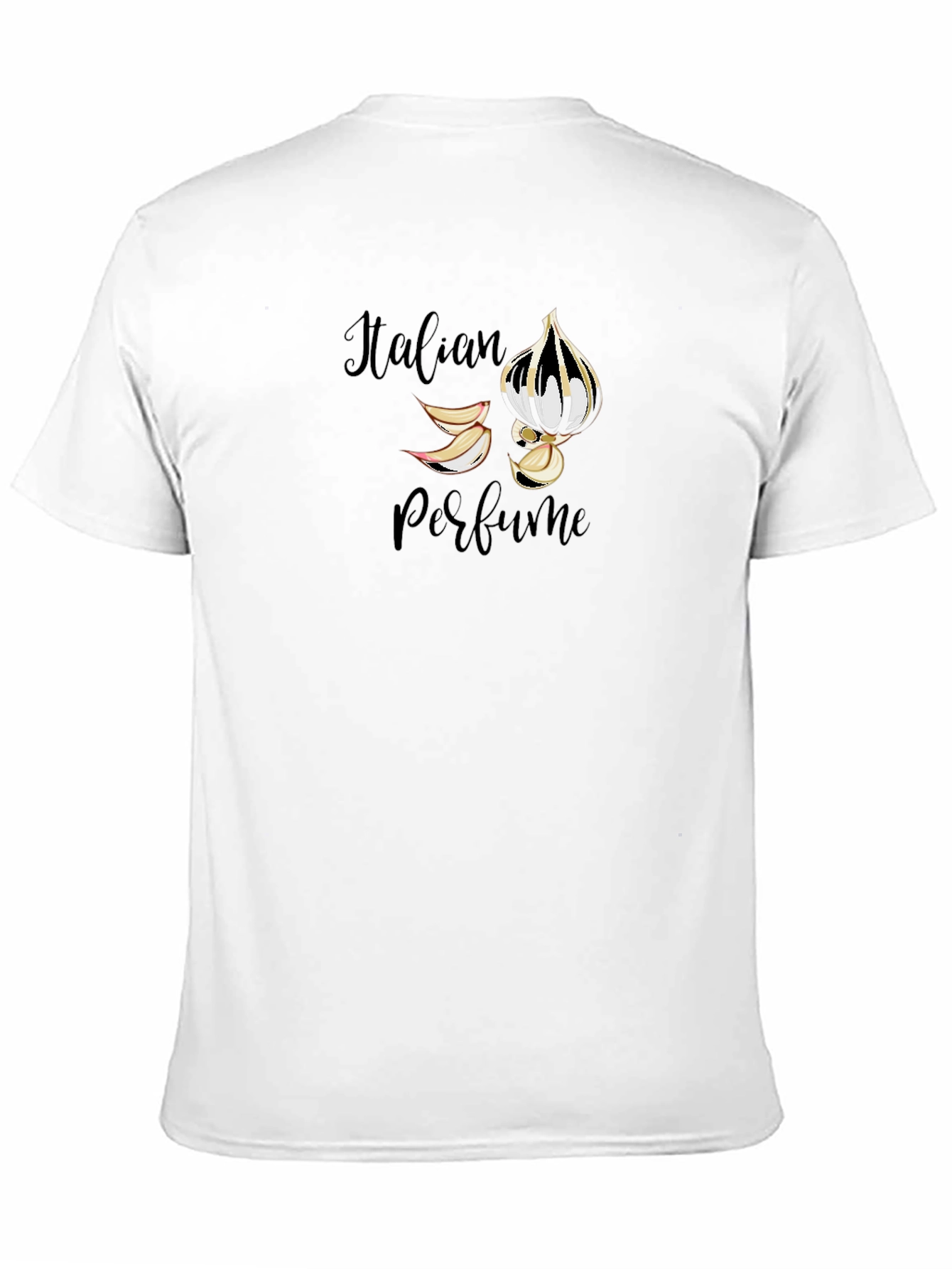 Black Italian Perfume Graphic Black Tee view 11