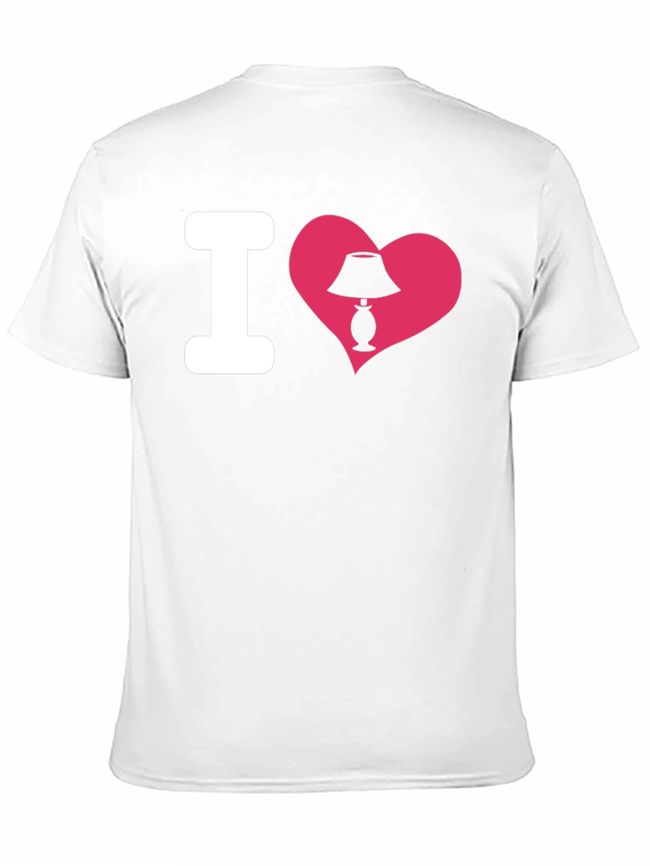 Black I Heart Lamp T-Shirt - Novelty Graphic Tee view 11
