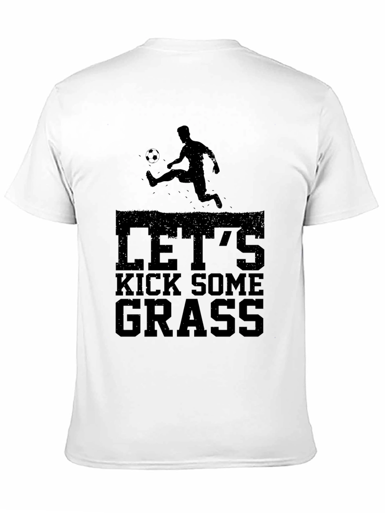 Black Let's Kick Some Grass Graphic Tee view 11