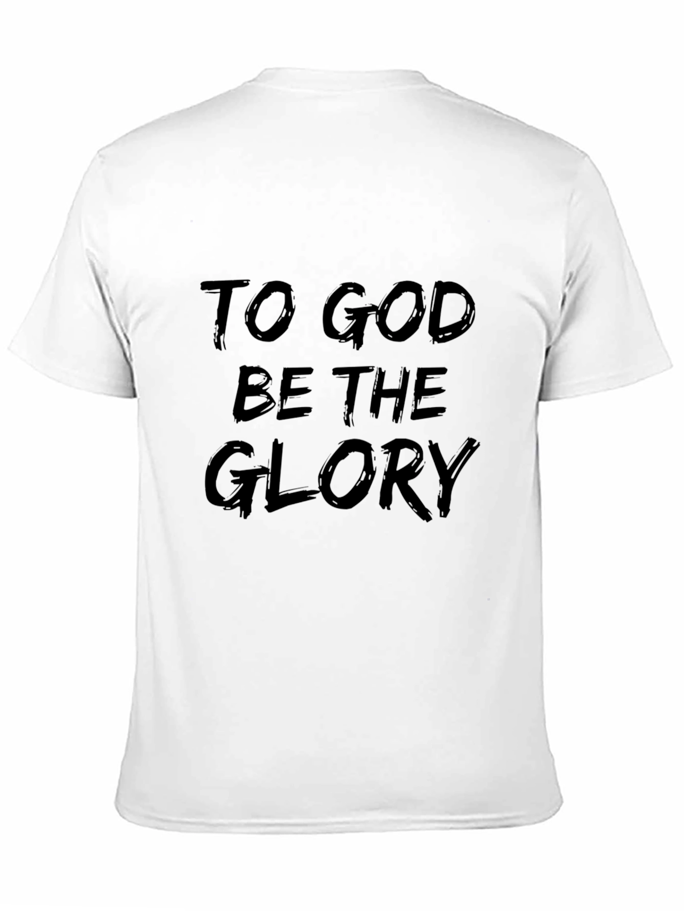 Black To God Be The Glory Graphic Tee - Stylish Christian Apparel view 11