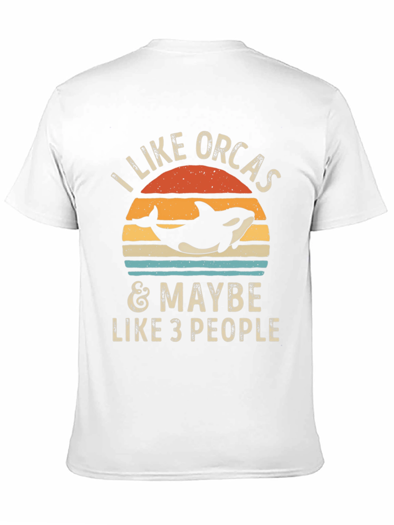 Black I Like Orcas & Maybe Like 3 People Graphic Tee view 11