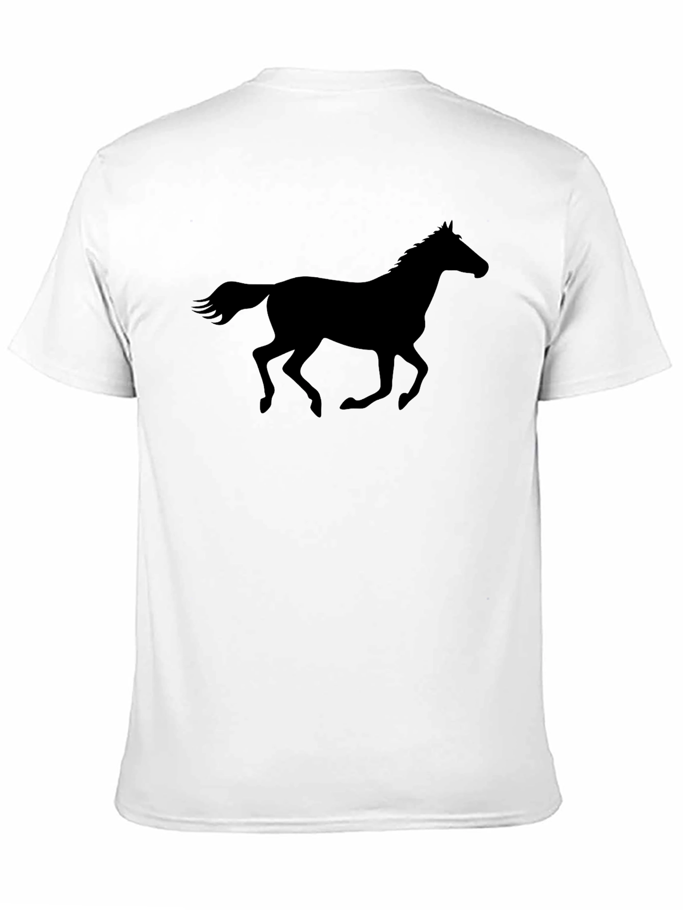 Black Black Horse Silhouette T-Shirt view 11