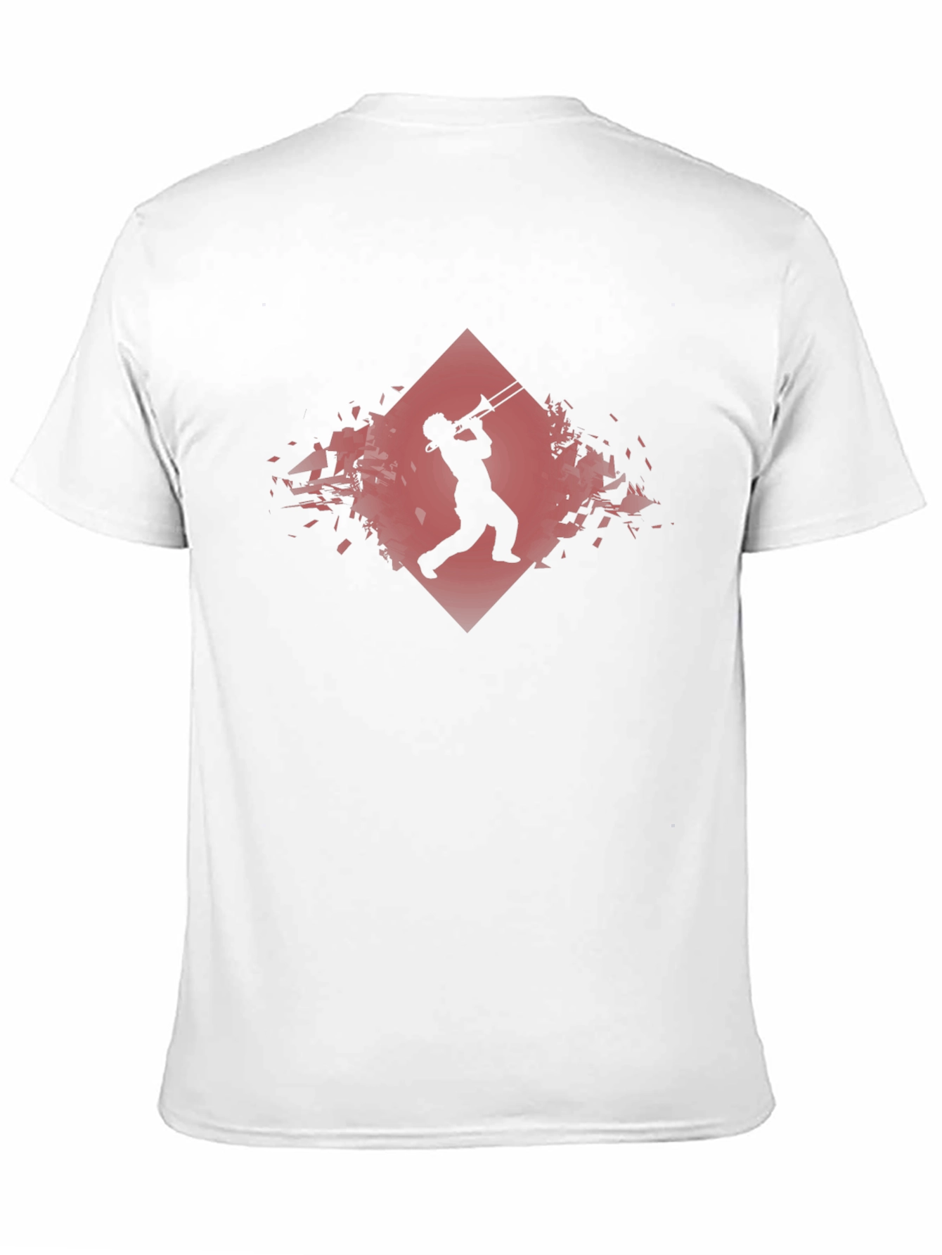 Black Jazz Trombone Player Graphic Tee view 11