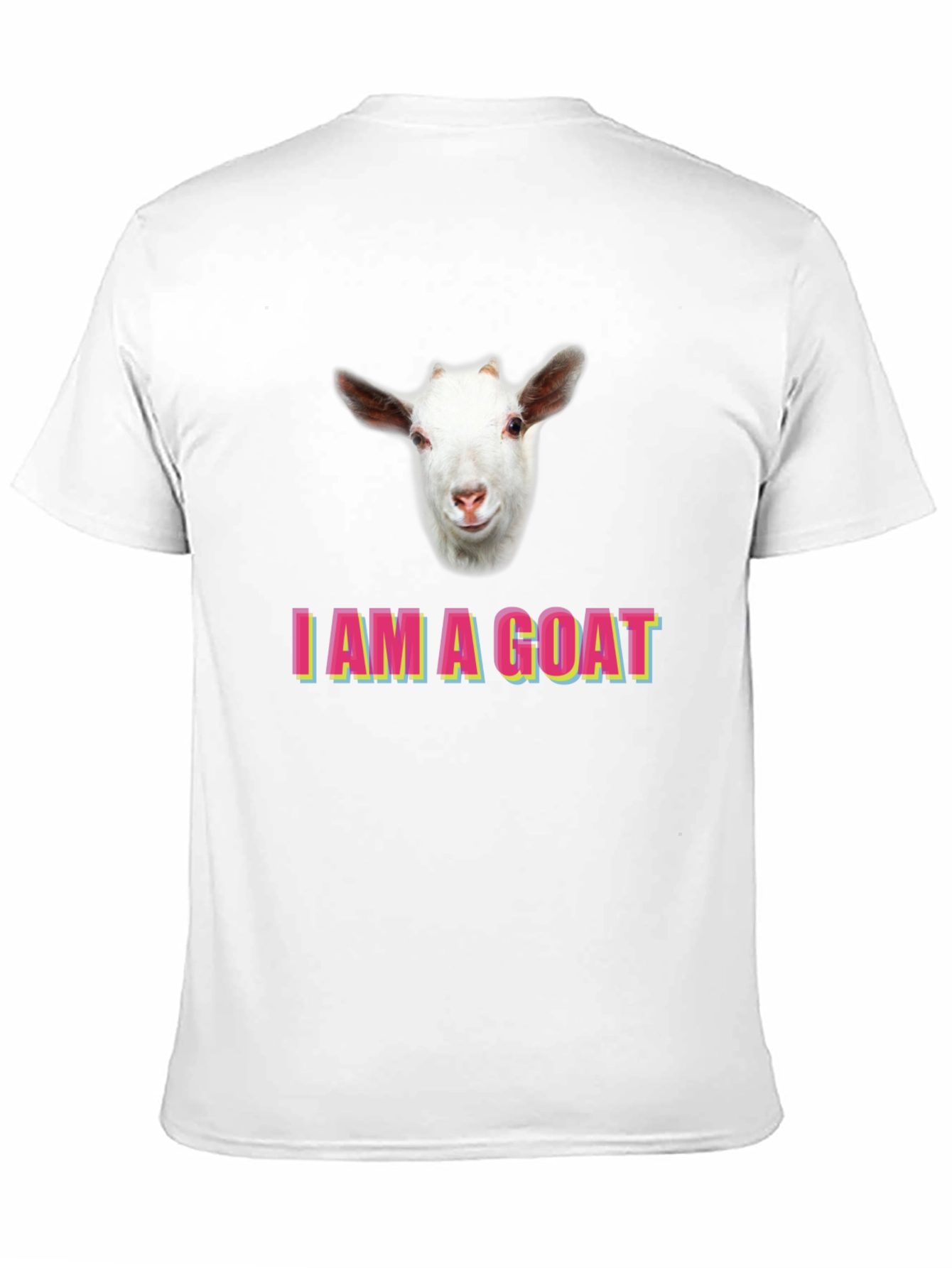 Black I am a Goat T-Shirt, Funny Animal Tee view 11