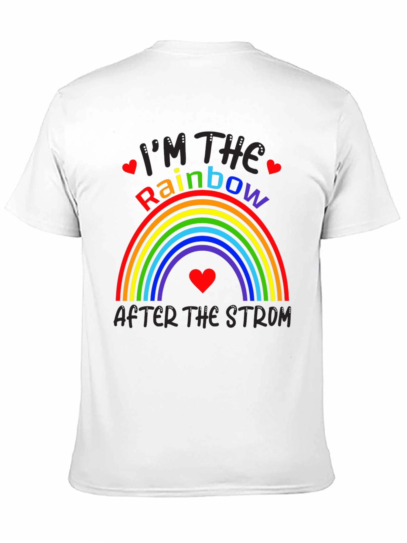 Black Rainbow After The Storm Graphic Tee view 11