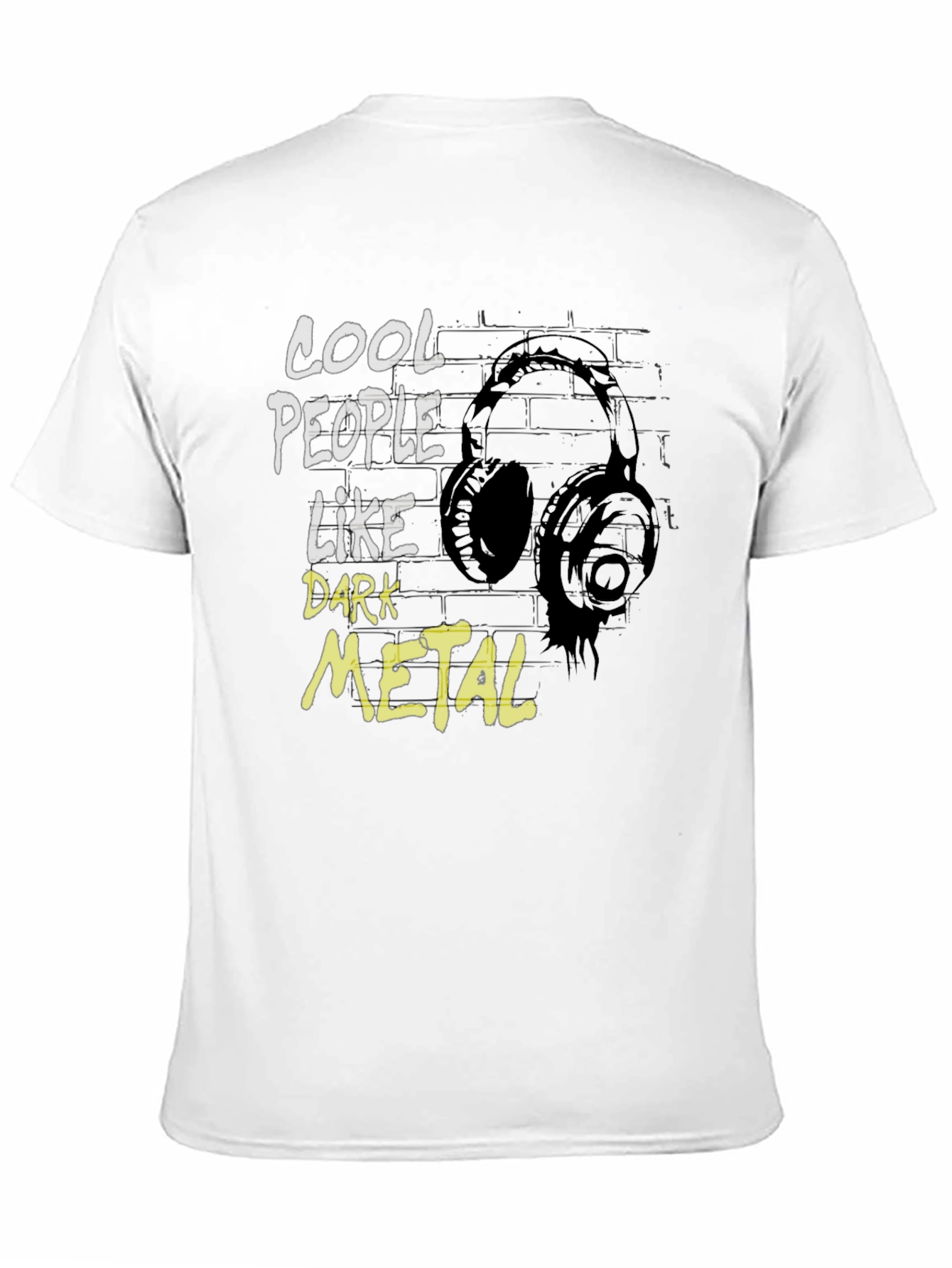 Black Cool People Like Dark Metal Graphic T-Shirt view 11