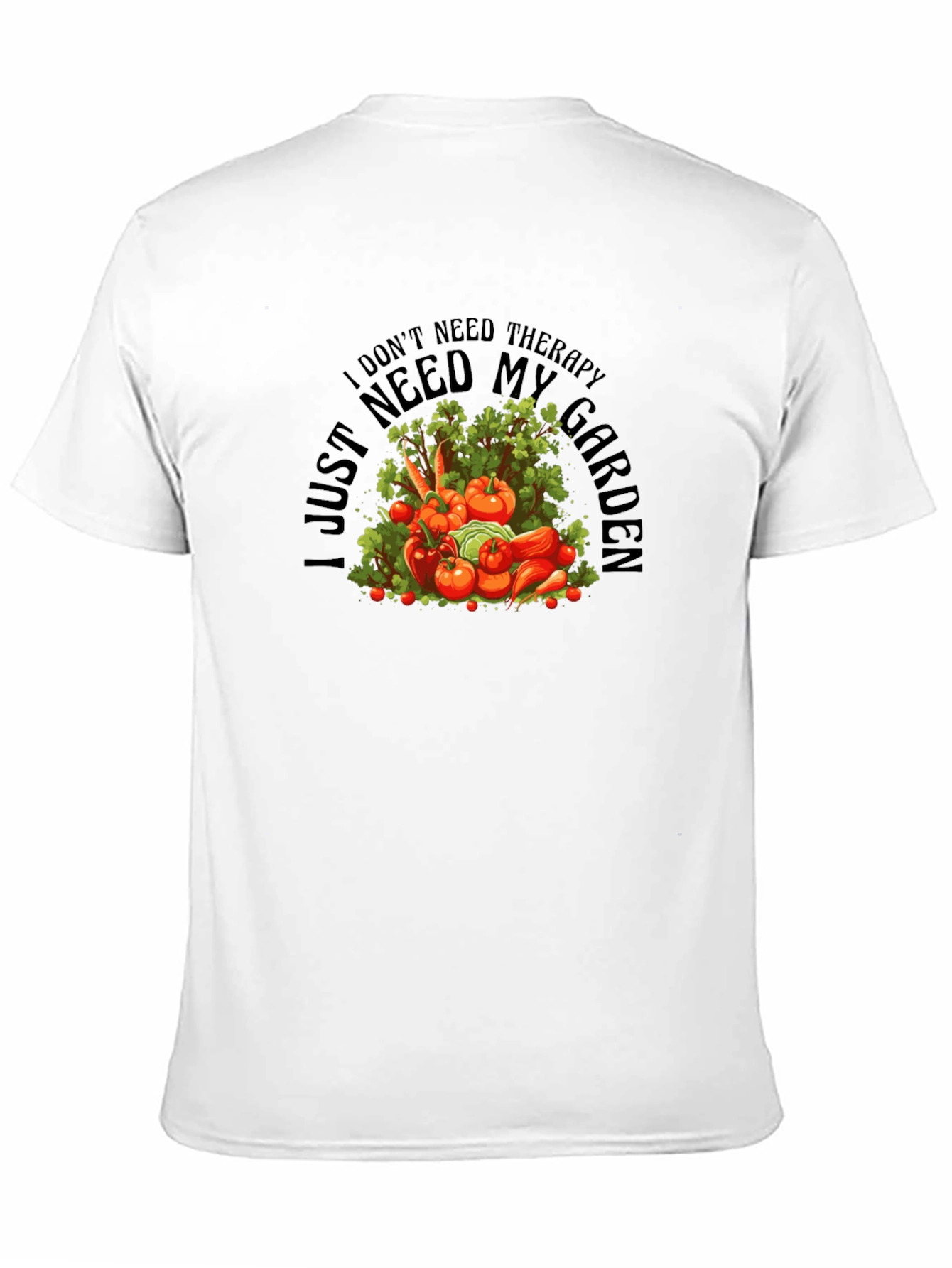 Black Therapy Garden Black T-Shirt - Gardener's Gift view 11