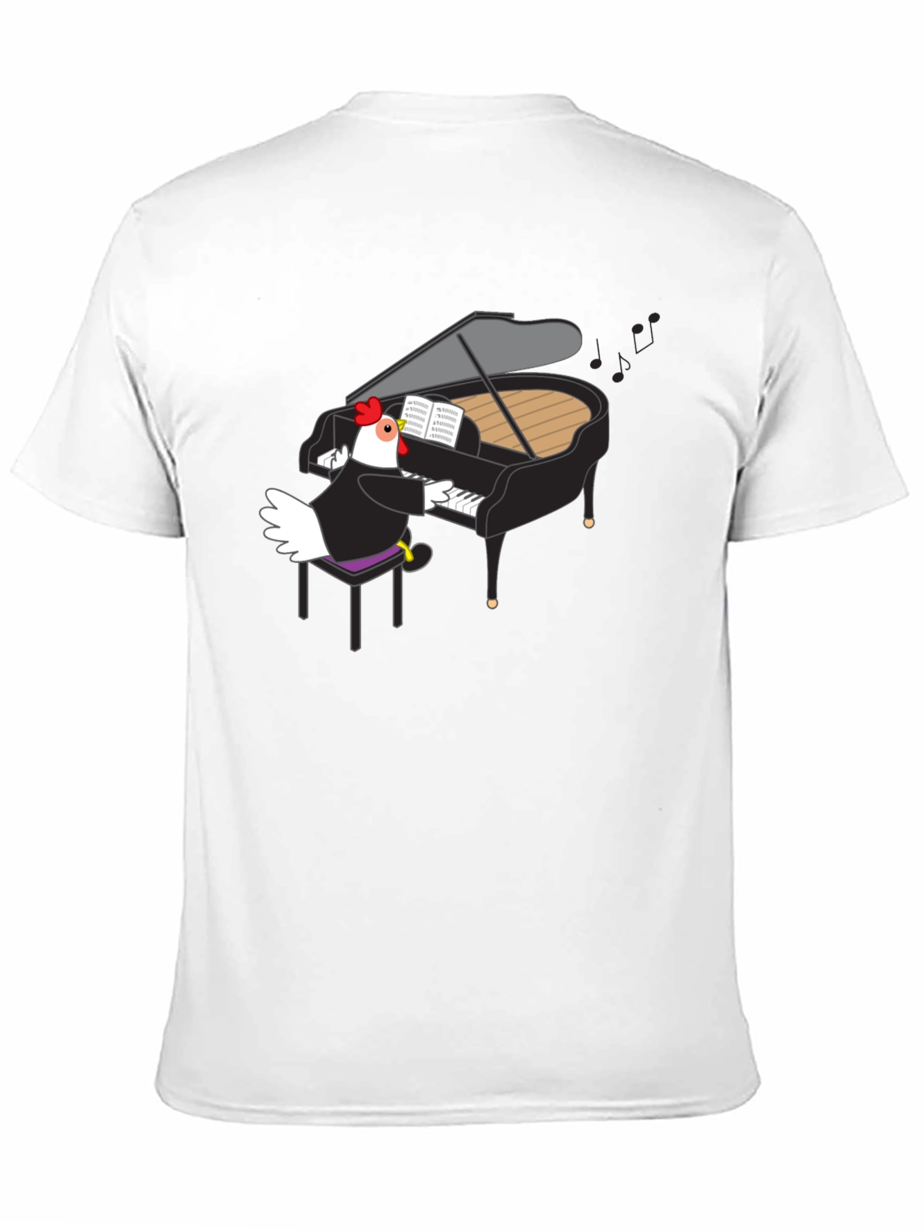 Black Chicken Pianist Graphic Tee view 11