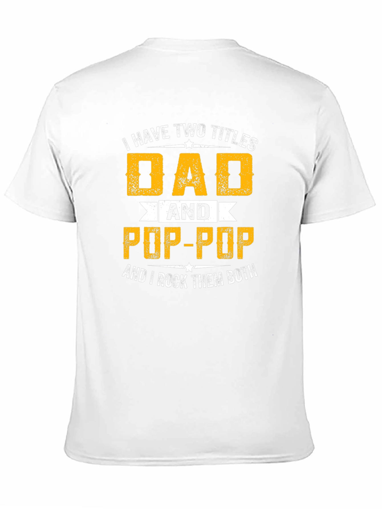 Black Dad & Pop-Pop T-Shirt - I Rock Them Both view 11