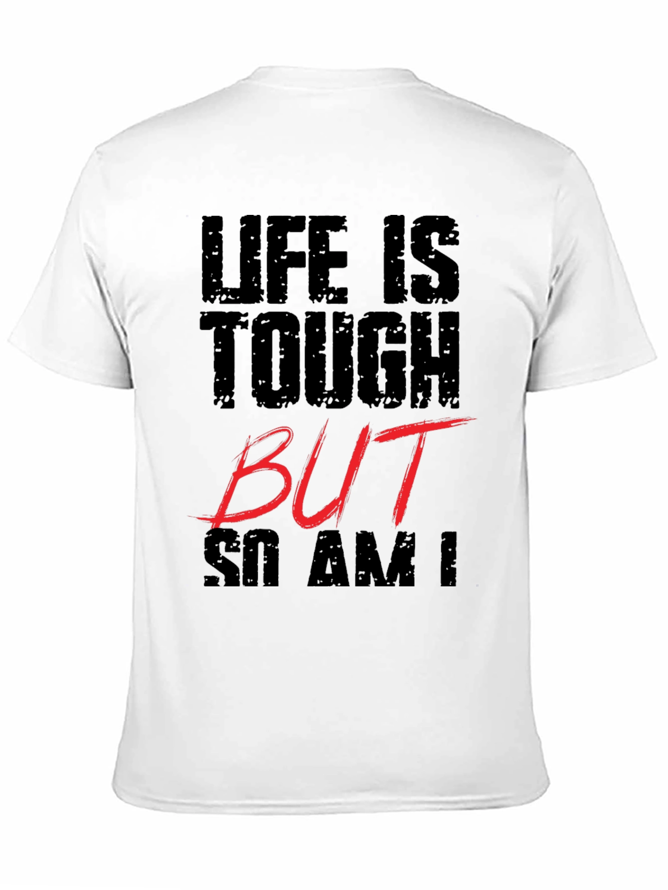 Black Life Is Tough Graphic T-Shirt view 11