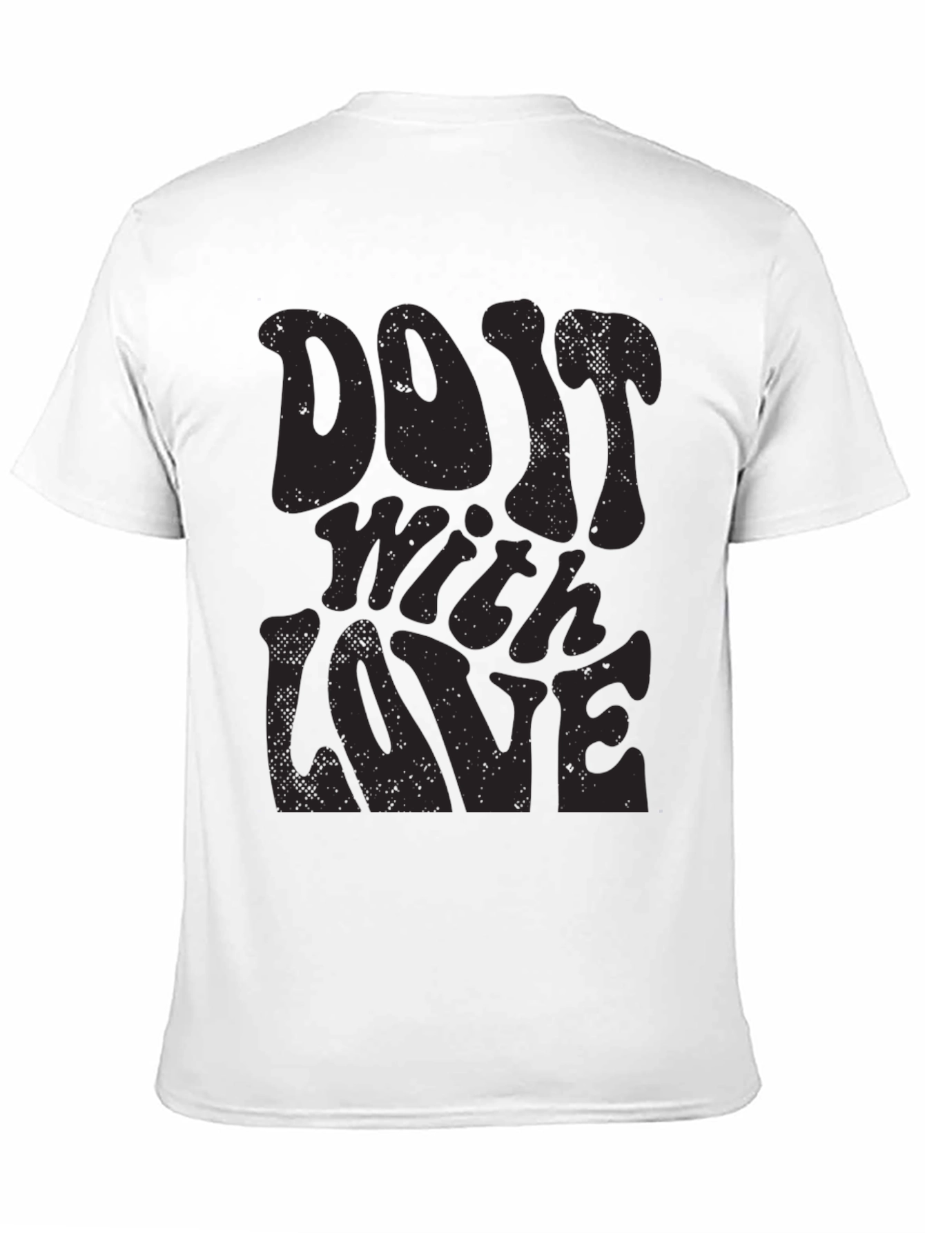 Do It With Love Black Graphic Tee - 11