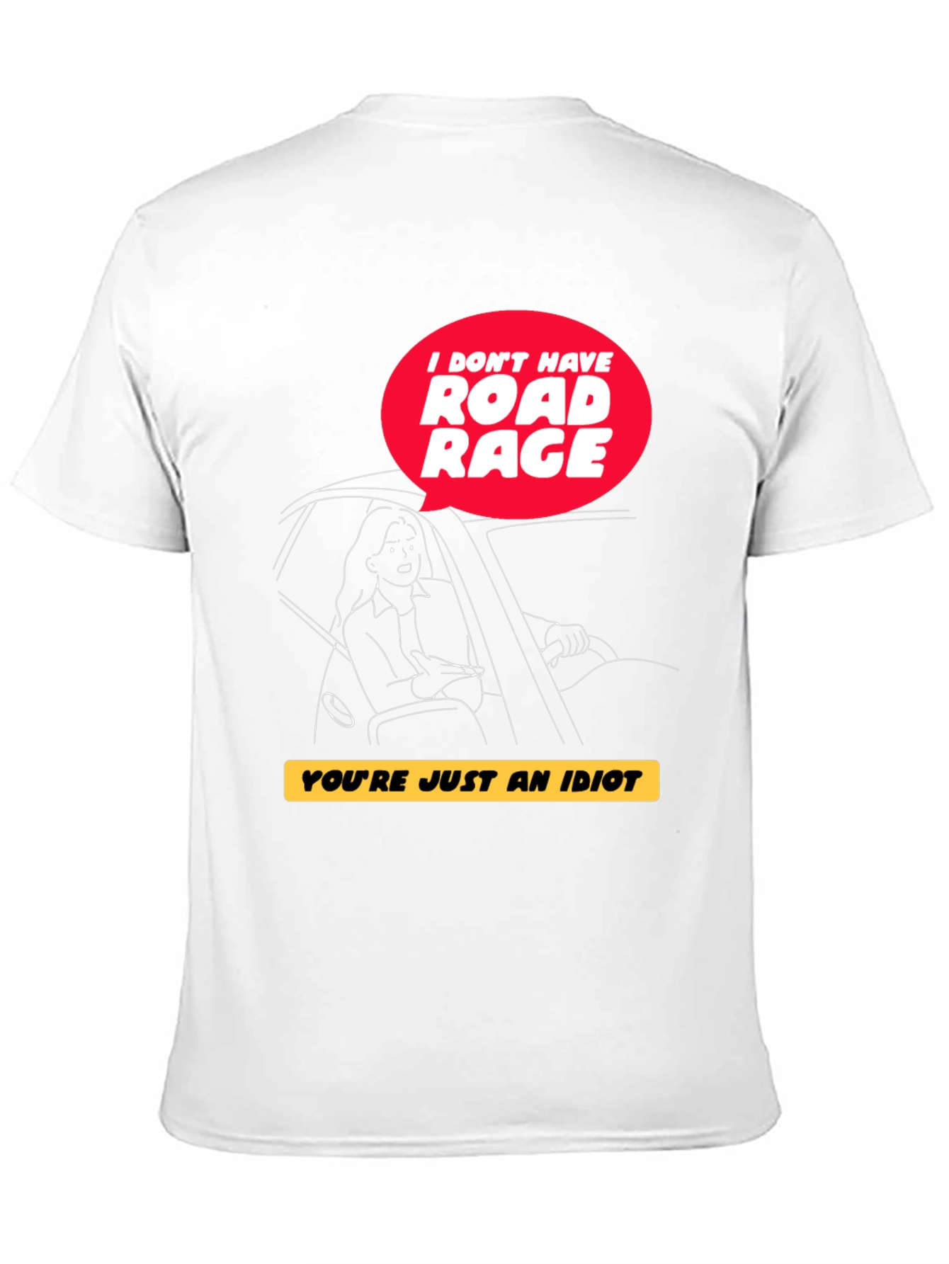 Black Road Rage Humor Graphic Tee view 11