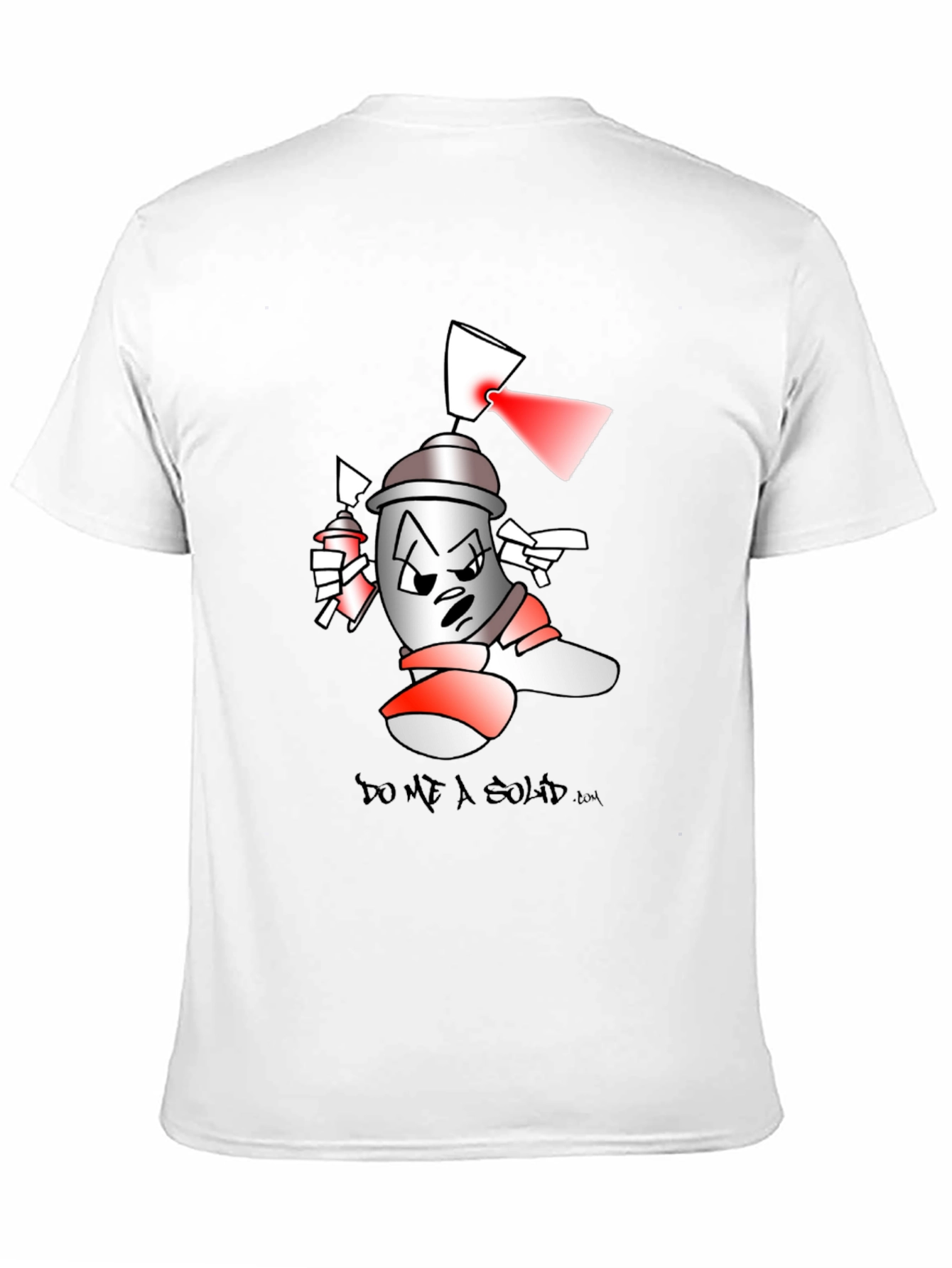 Black Spray Can Cartoon T-Shirt view 11