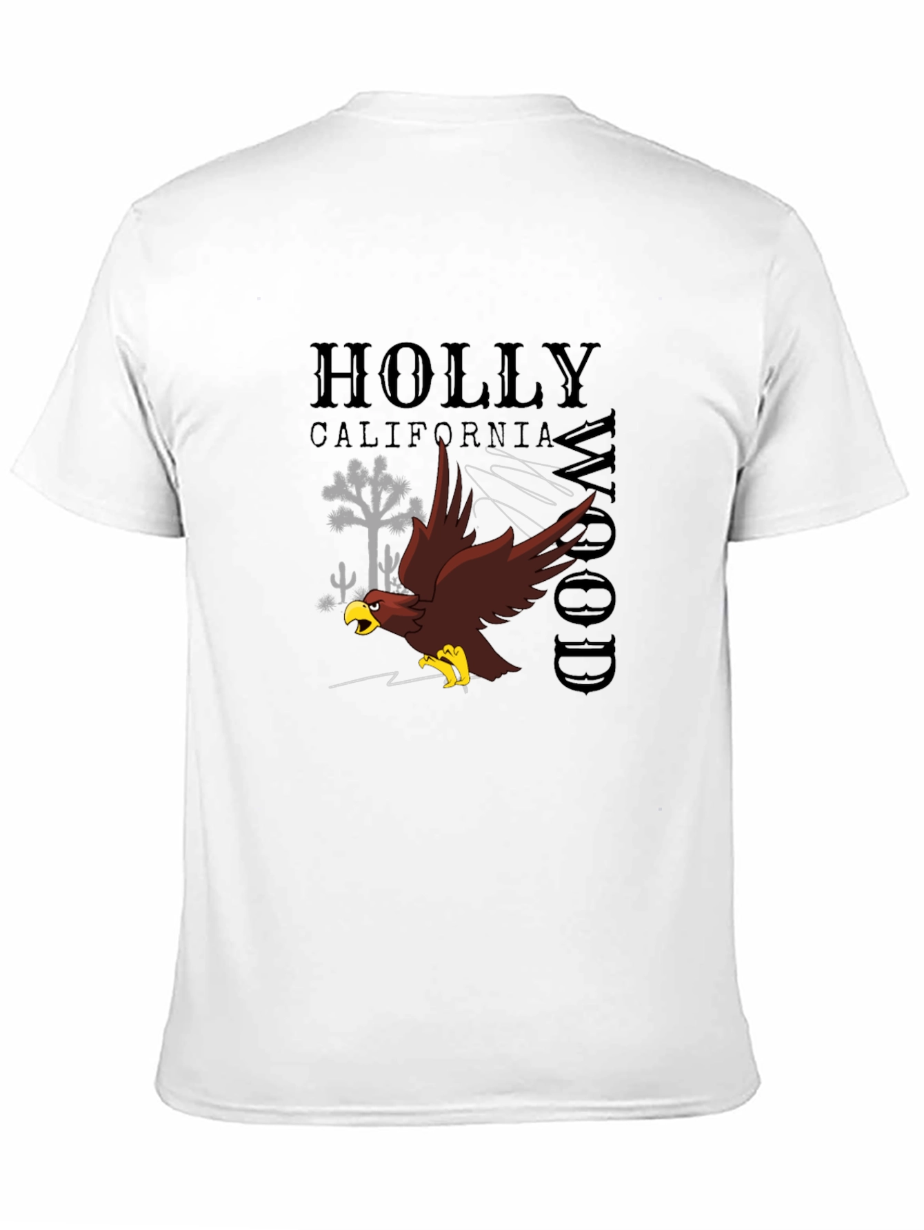 Black Hollywood California Graphic Tee view 11