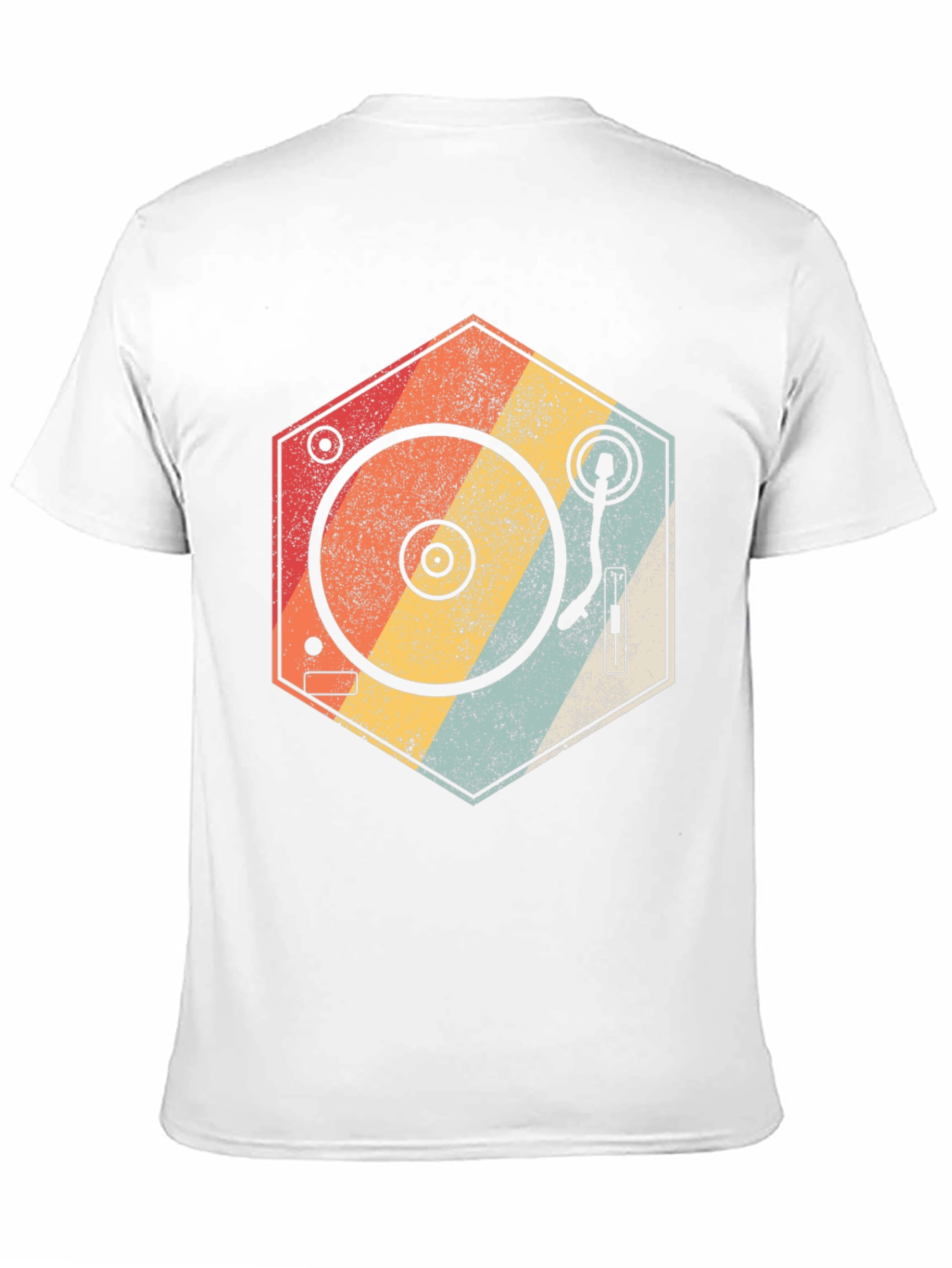 Black Retro Turntable T-Shirt - Vintage Music Lover Tee view 11