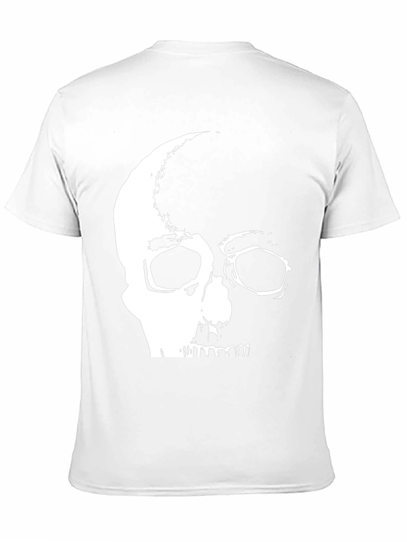 Black Skull Graphic Print Black T-Shirt view 11
