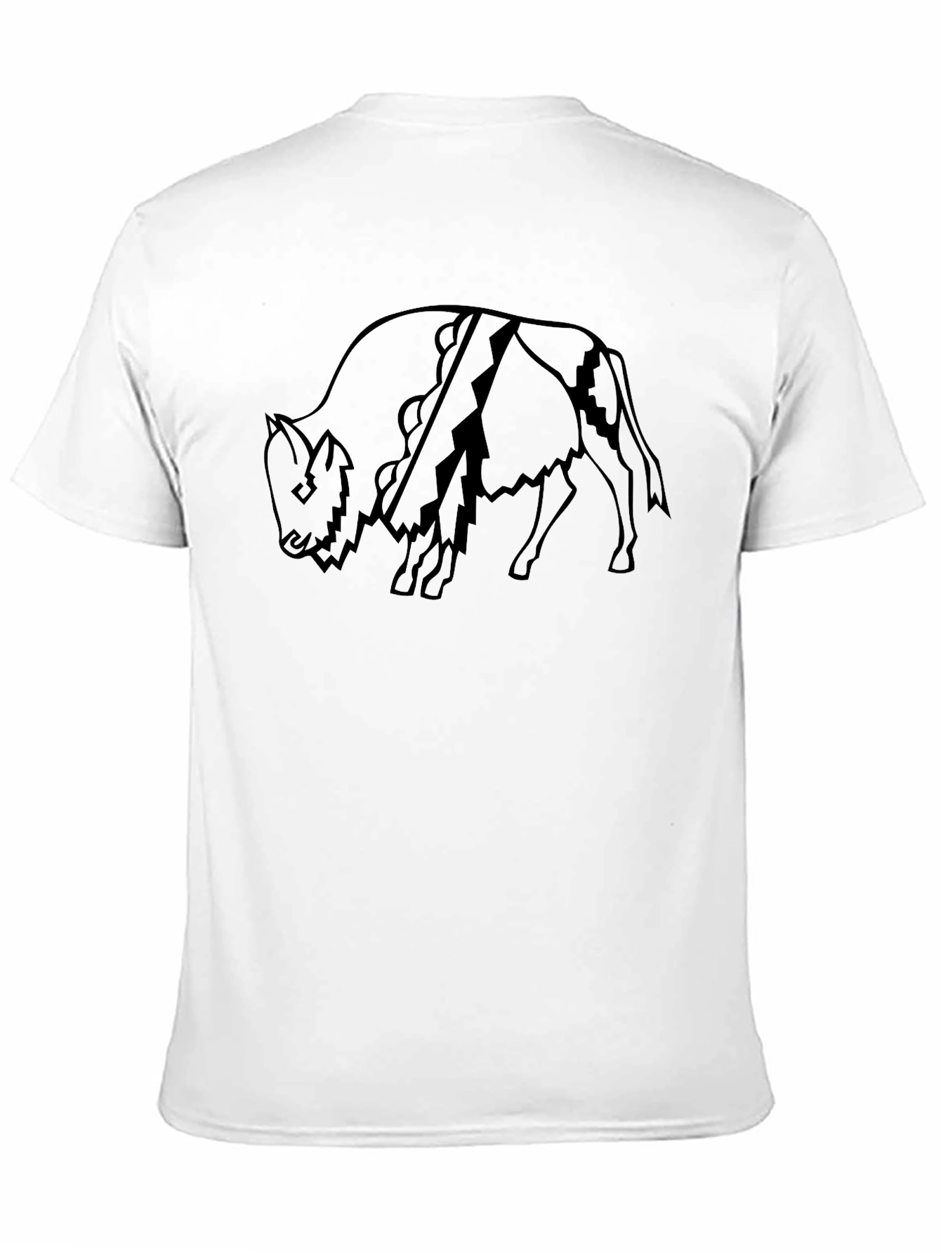 Black Buffalo Graphic Tee - Black Cotton Blend view 11