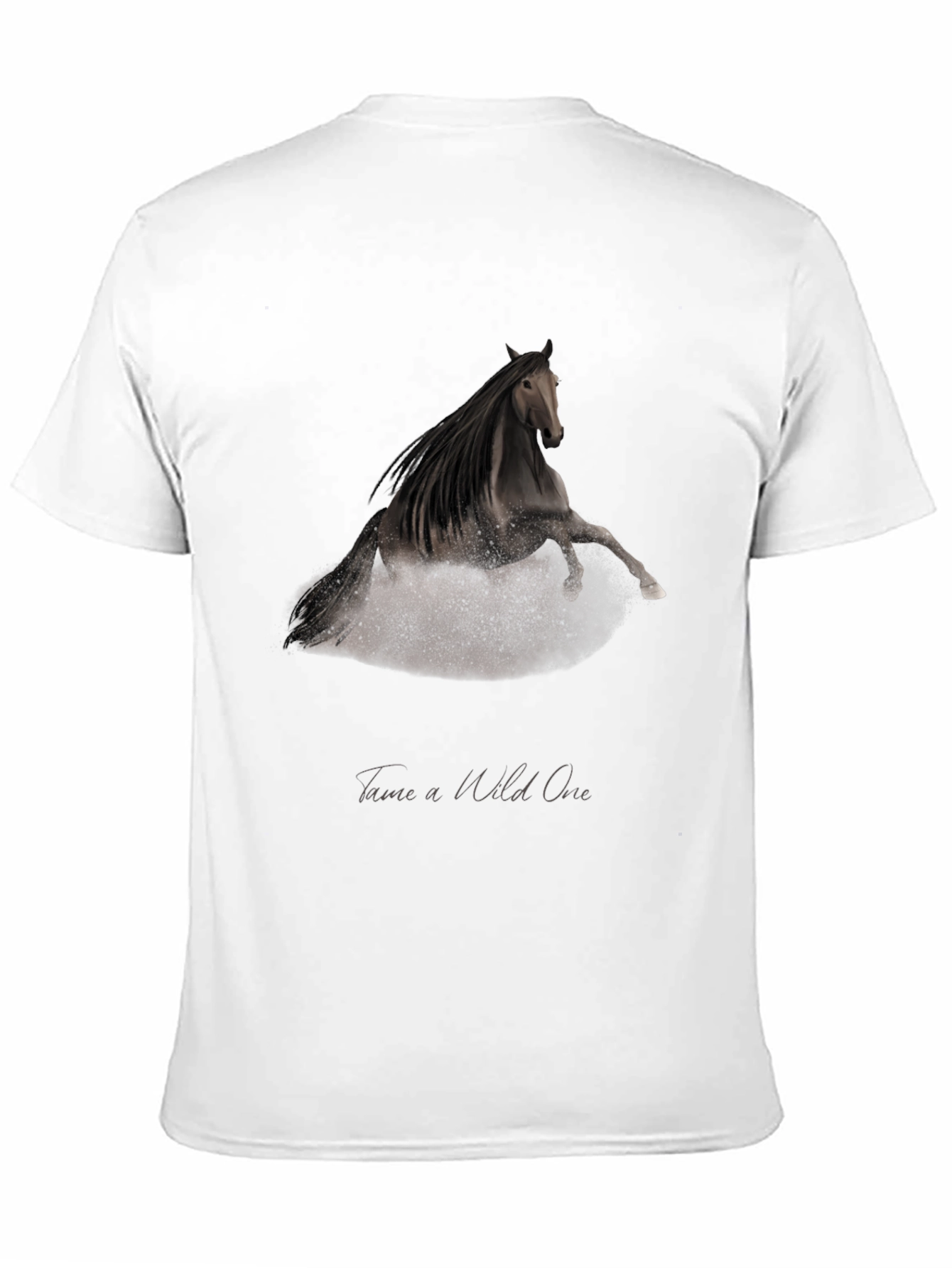 Black Wild One Horse Graphic T-Shirt - Black view 11