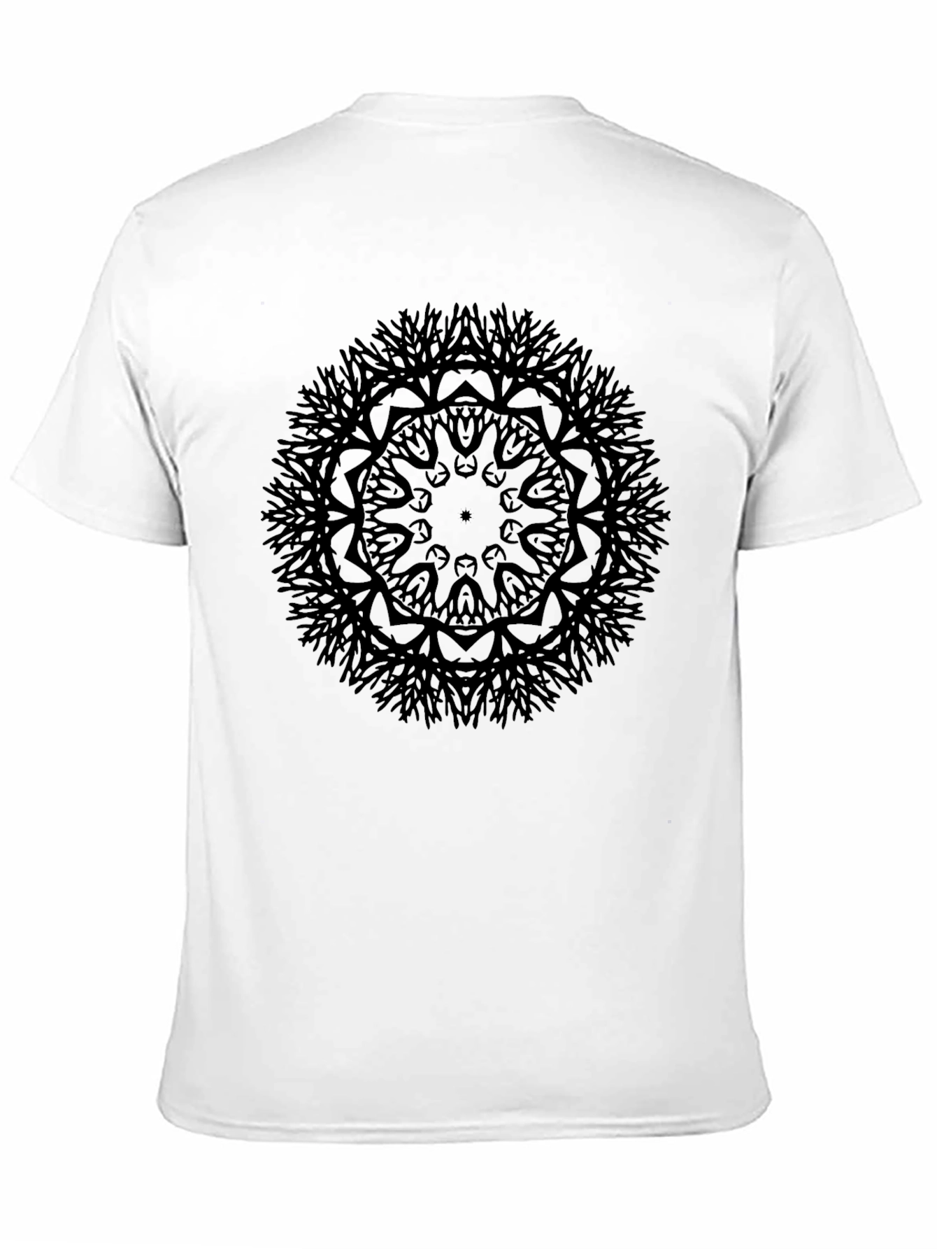 Black Black Mandala Graphic T-Shirt view 11