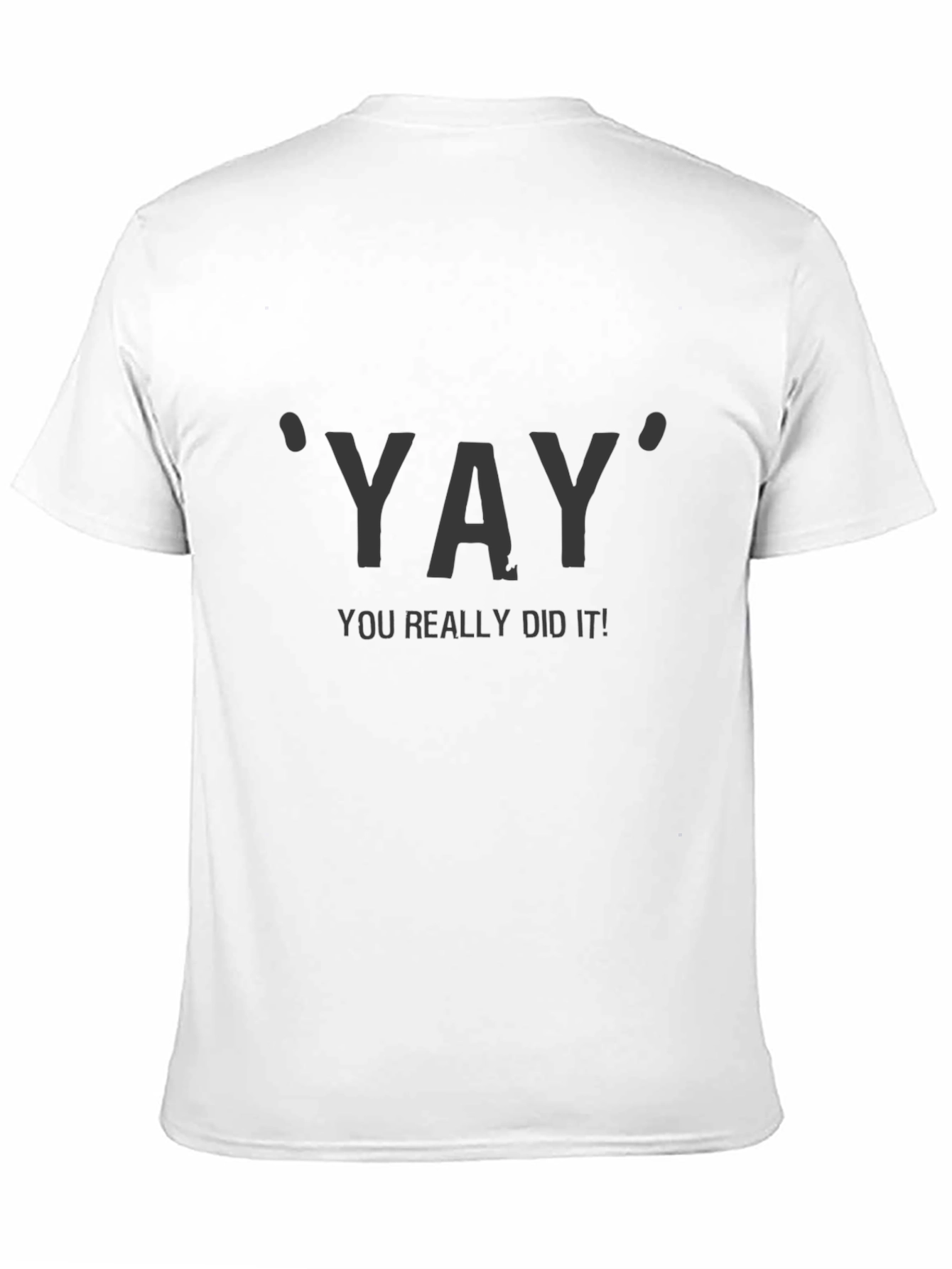Black Yay You Did It! Graphic Tee - Black Crew Neck T-Shirt view 11
