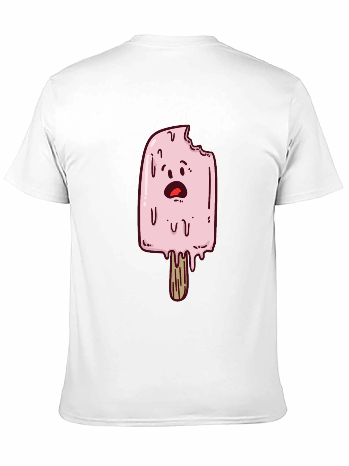 Black Funny Ice Cream T-Shirt - Cartoon Graphic Tee view 11