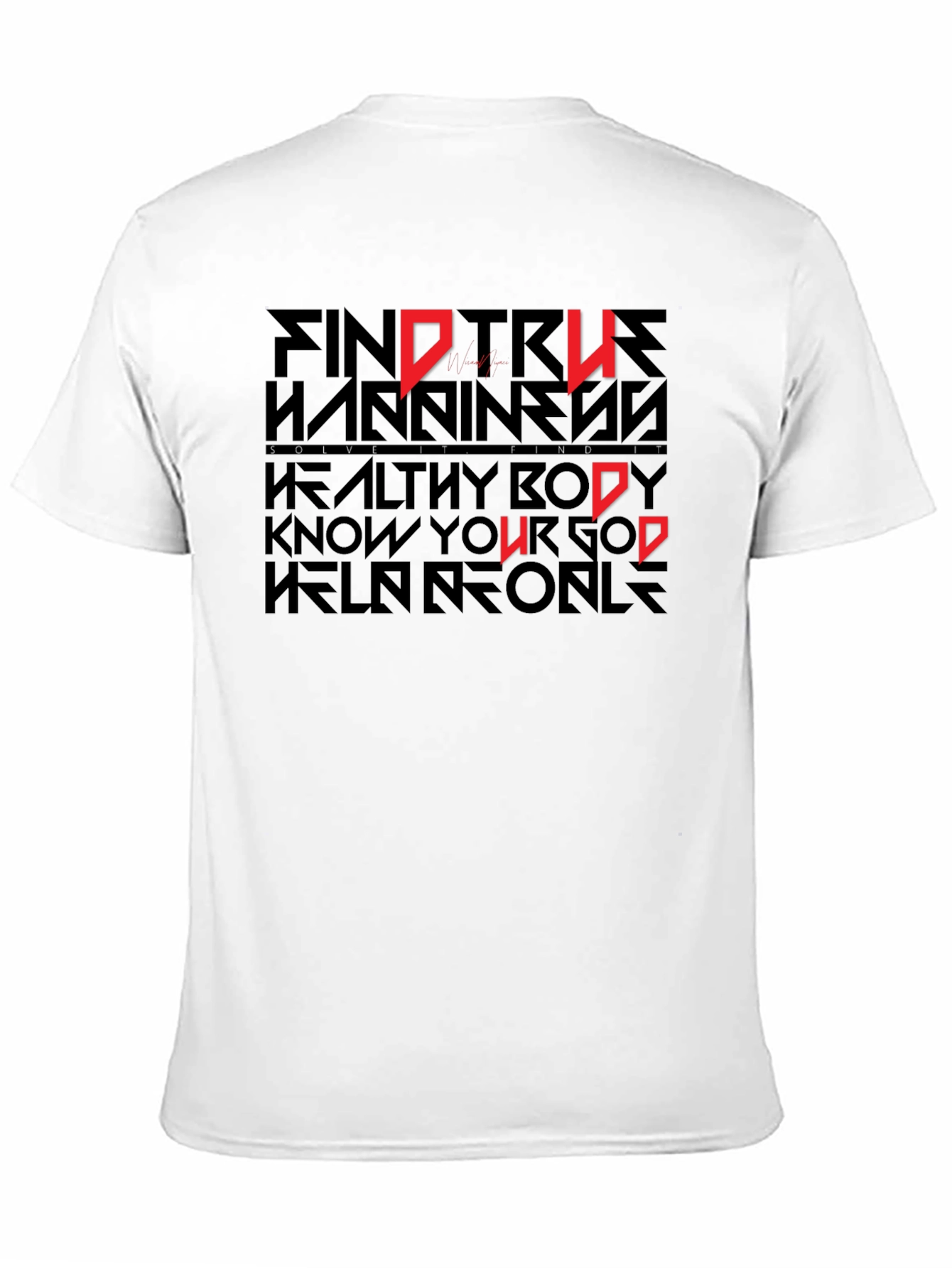 Black Motivational Graphic Print T-Shirt view 11