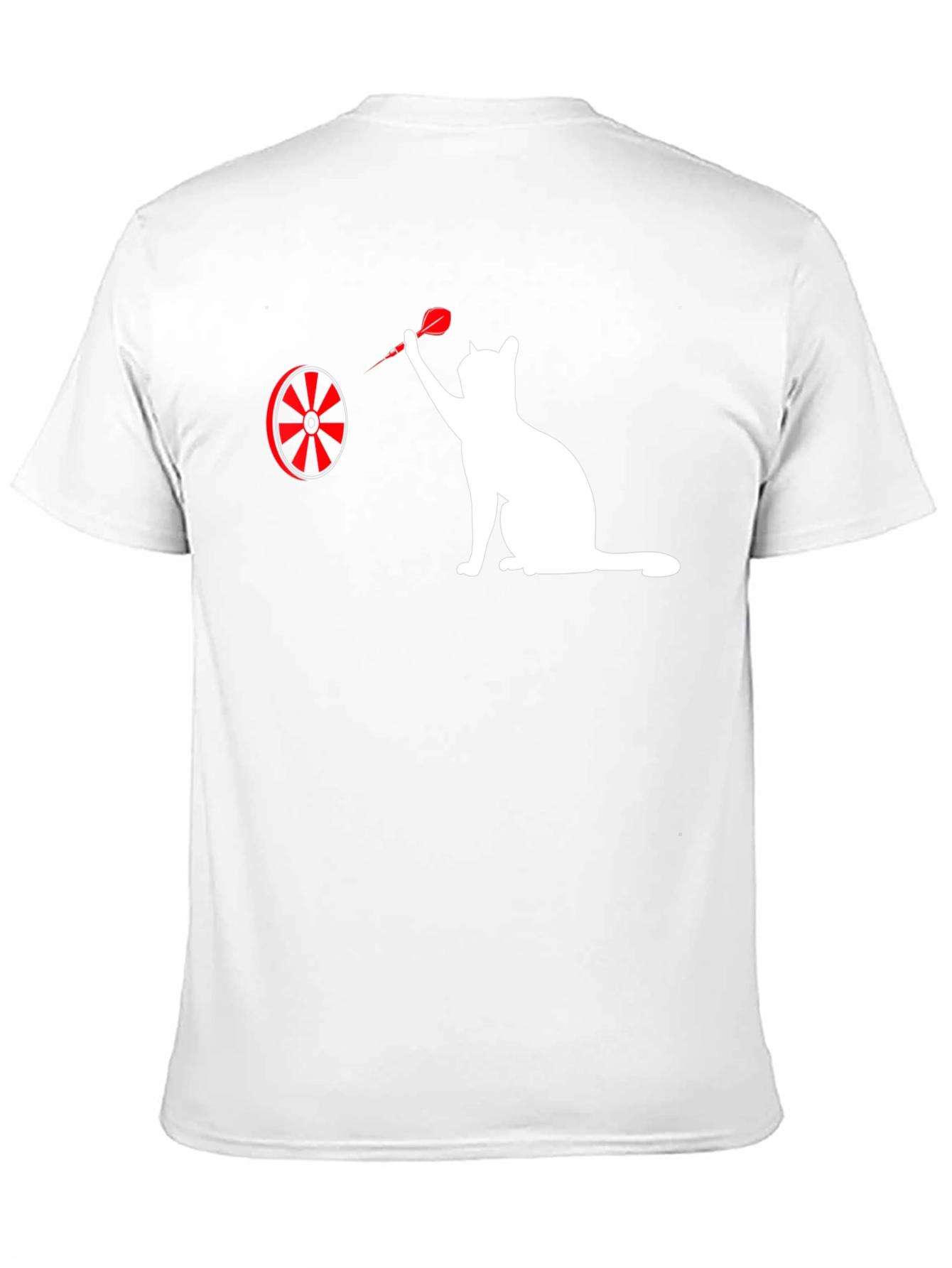 Black Cat Throwing Dart Graphic Tee - Black view 11