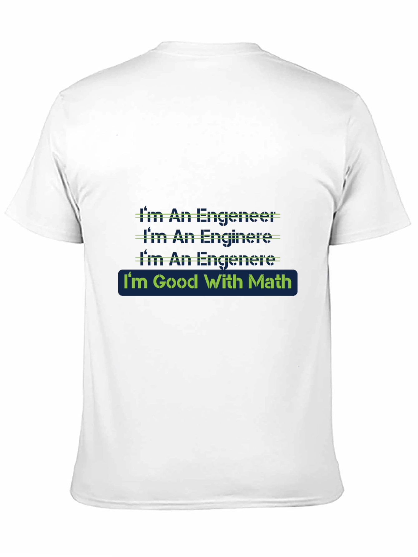 Black Engineer Math T-Shirt - Black Cotton Blend view 11