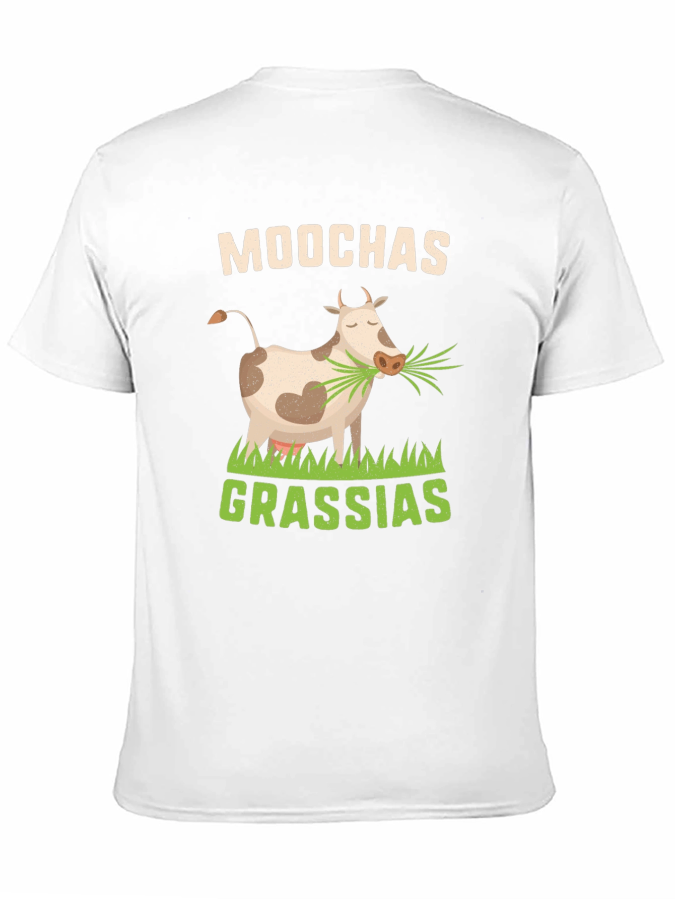 Black Moochas Grassias Cow Graphic T-Shirt view 11