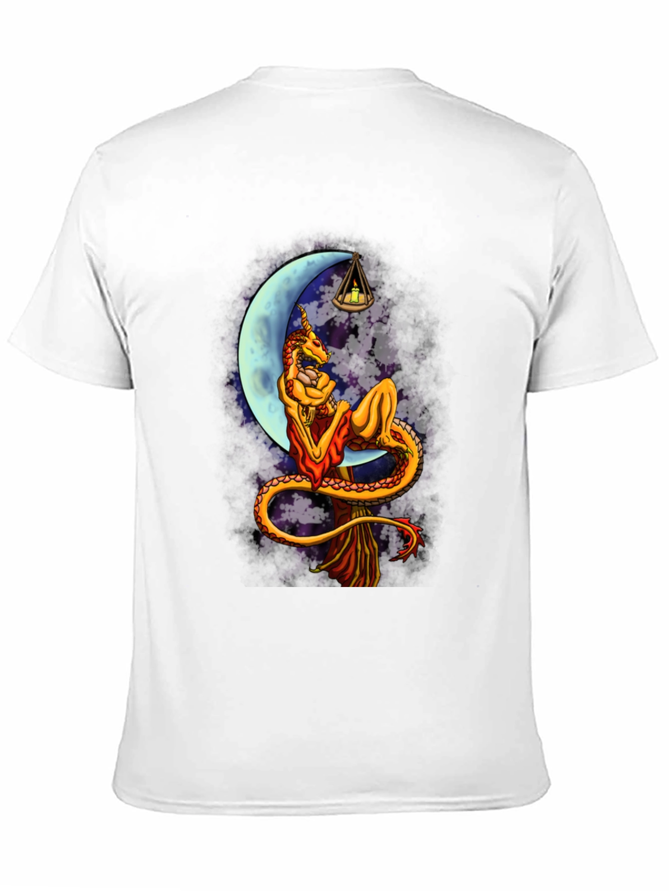 Black Dragon Moon Black T-Shirt view 11