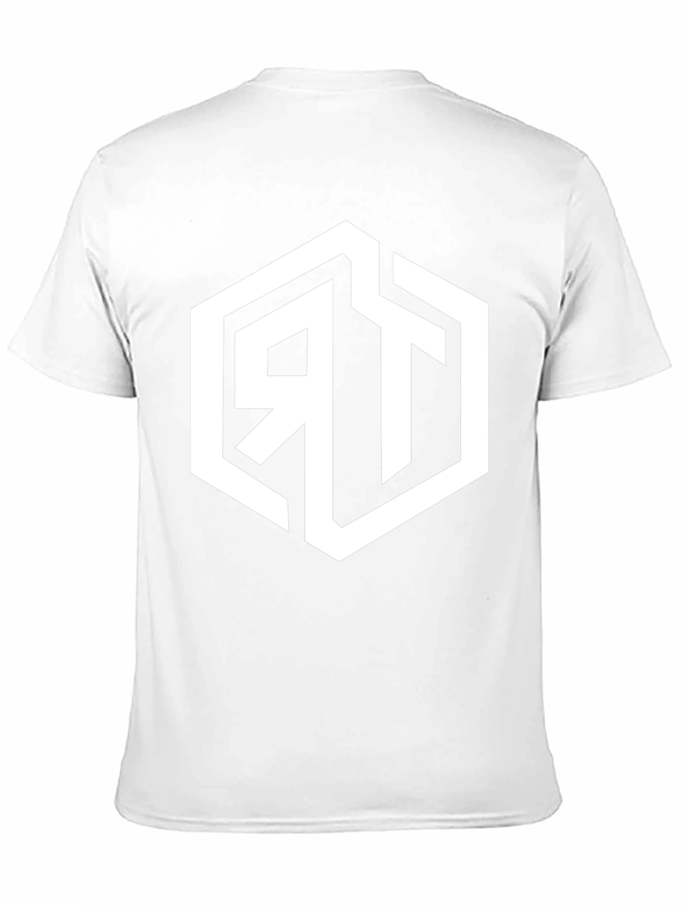 Black Men's Black Graphic Tee with Geometric RT Logo view 11
