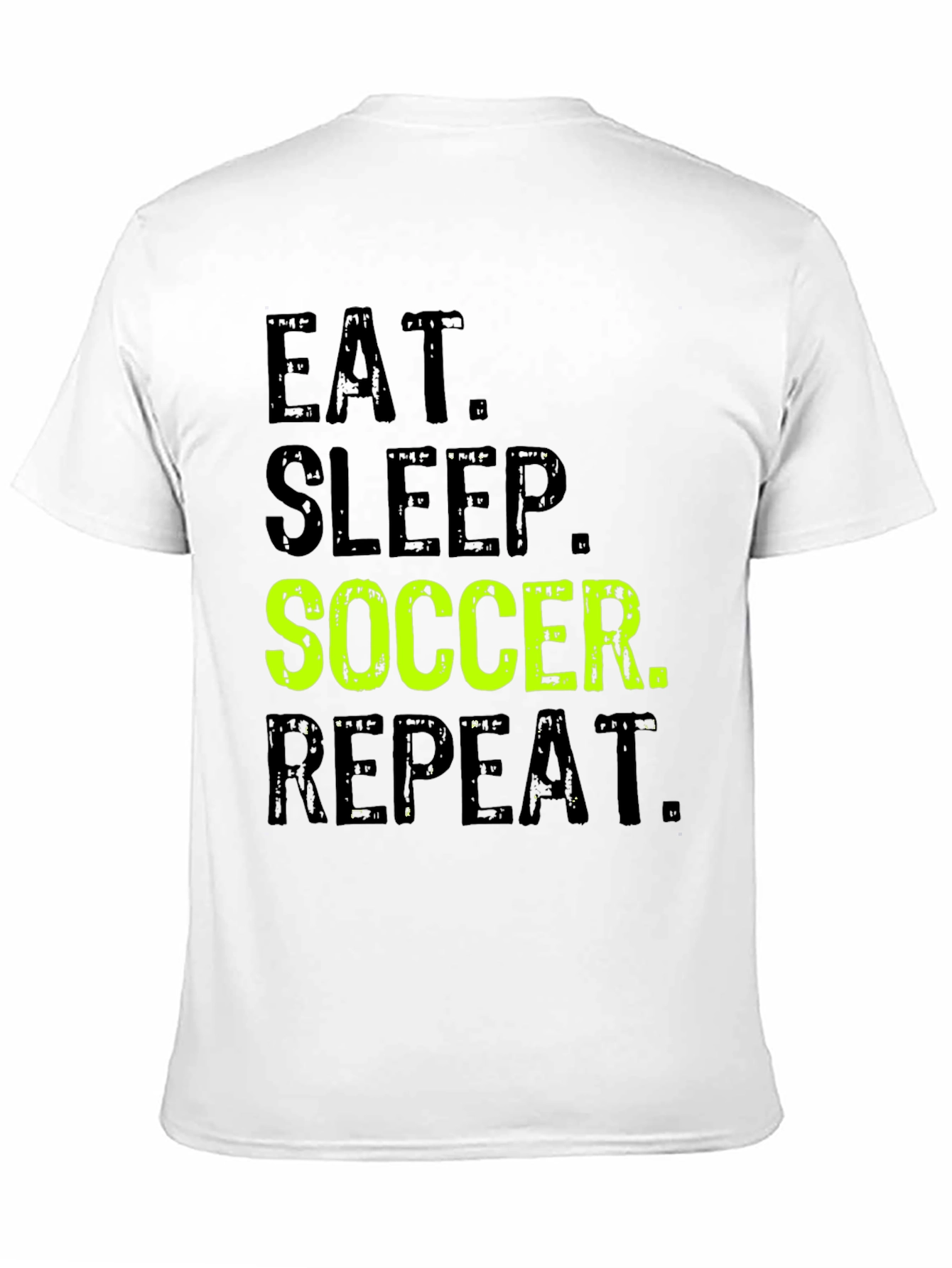 Black Eat Sleep Soccer Repeat Graphic T-Shirt view 11