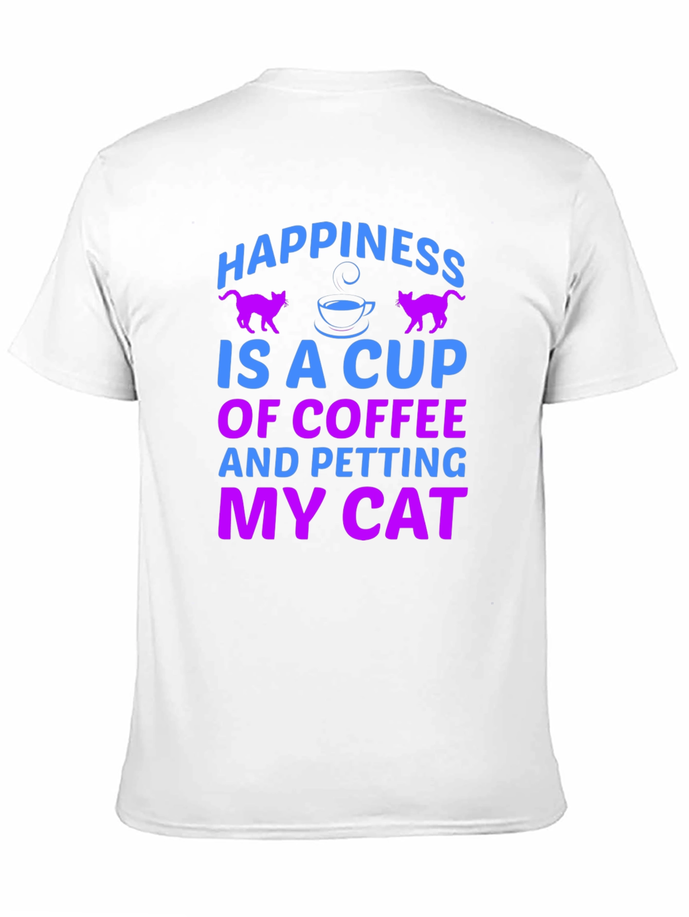 Black Happiness is Coffee & Cats T-Shirt view 11